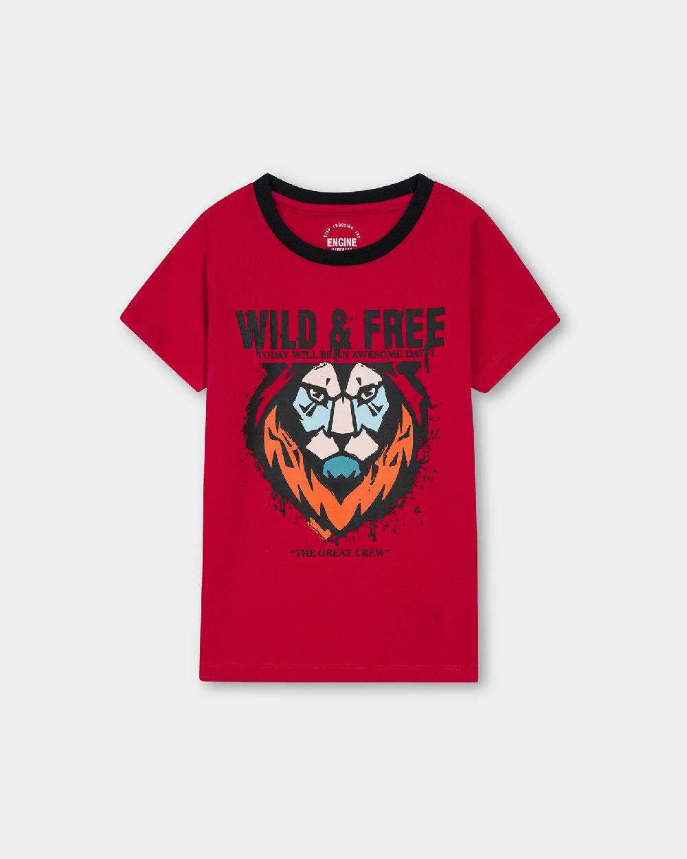 engine Boys T Shirt VTT113-3YR-RED