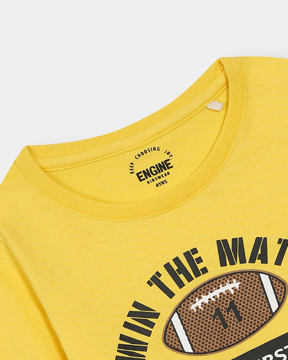 Engine Boys T Shirt VTT125-3YR-YEL