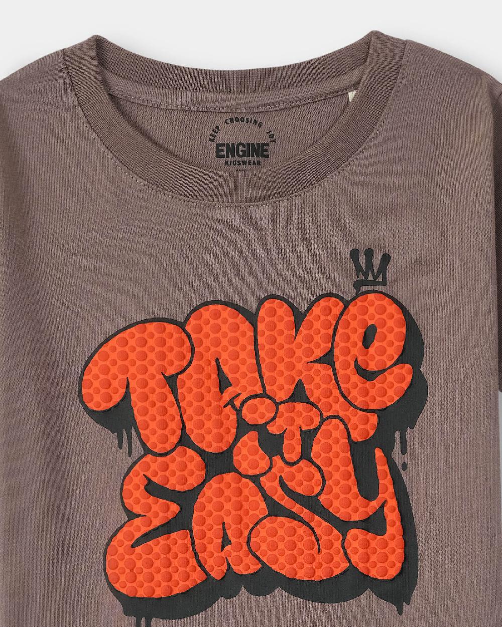 Engine Boys T Shirt VTT190-2YR-Brn