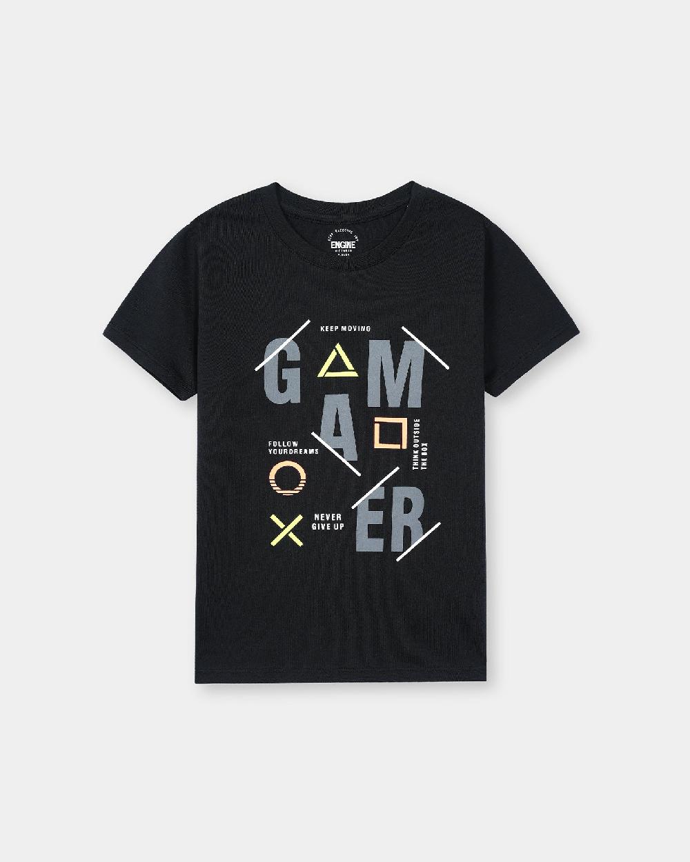 engine Boys T Shirt VTT198-2YR-BLK