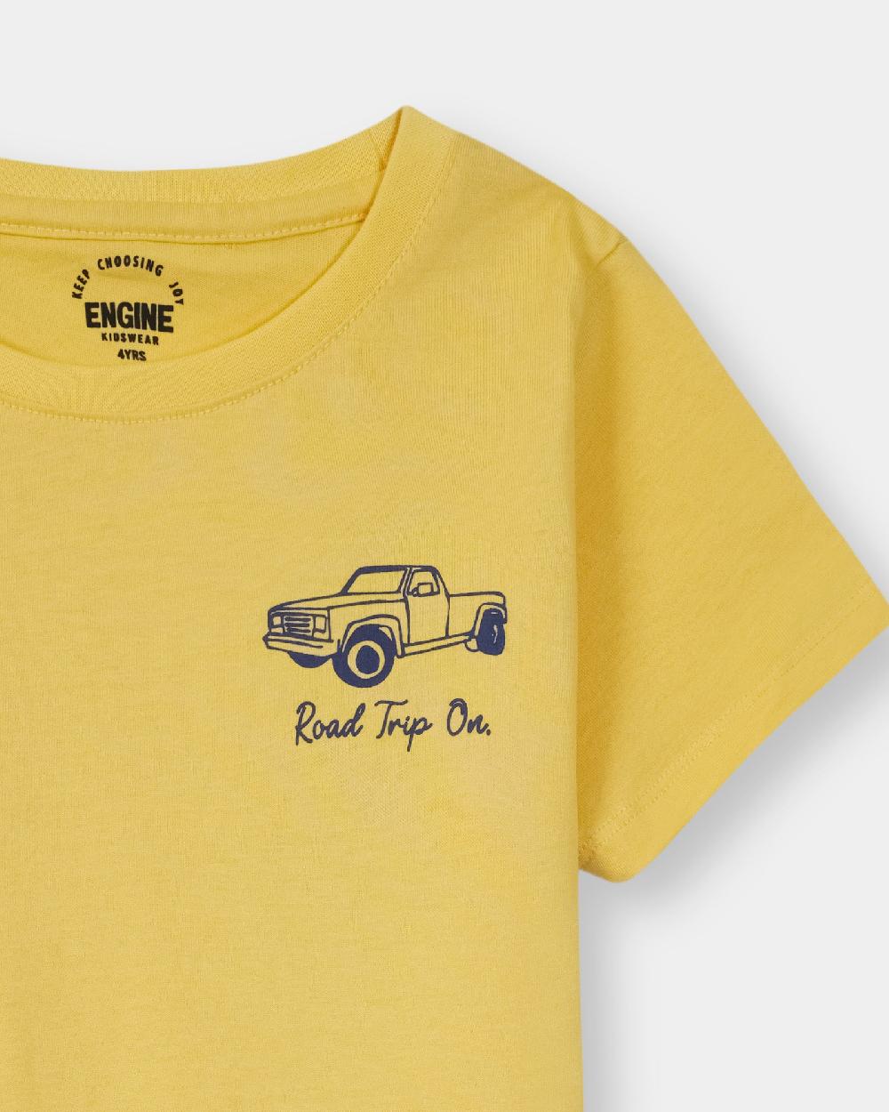 Engine Boys T Shirt VTT213-2YR-YEL