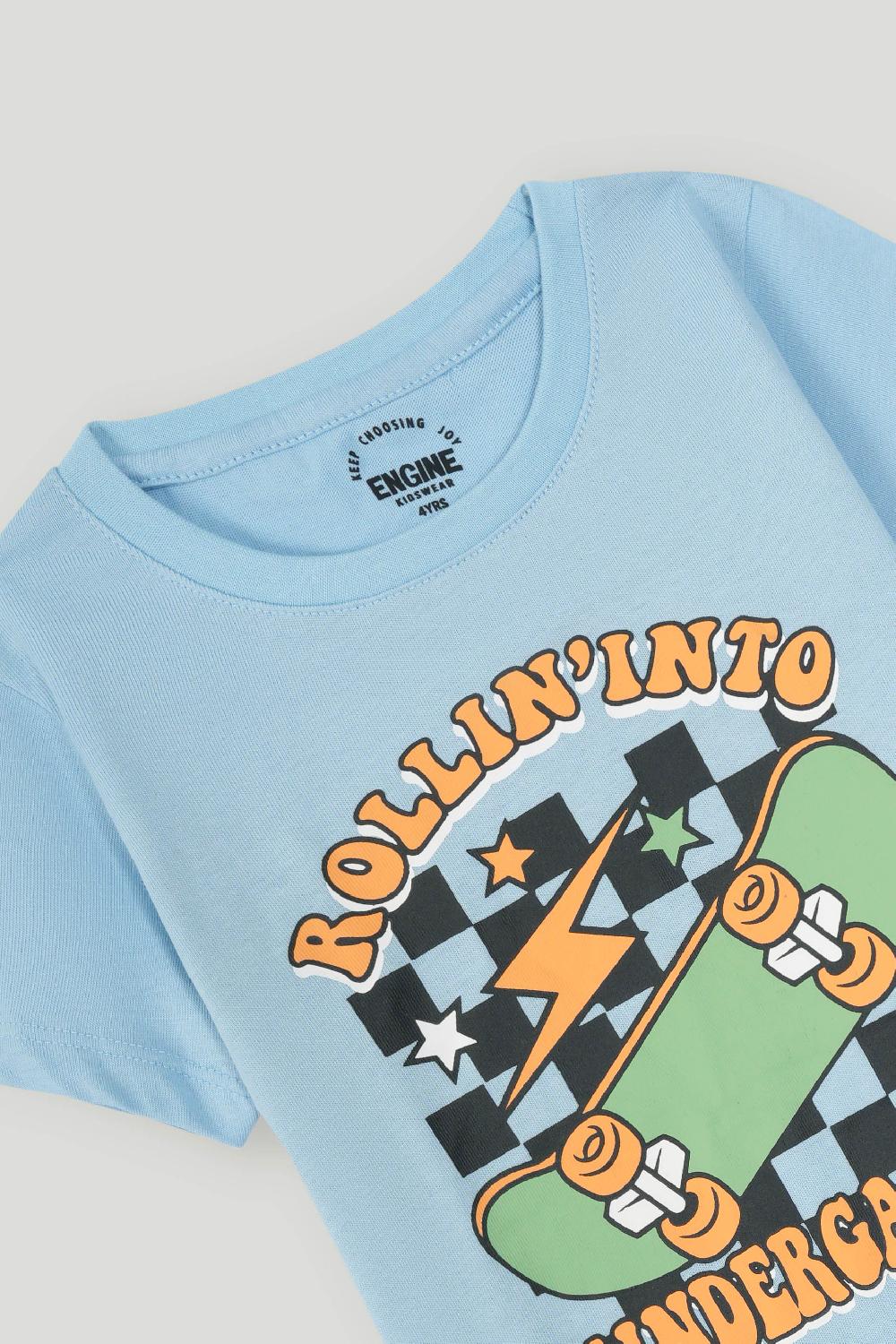 Engine Boys T Shirt VTT218-2YR-LBL