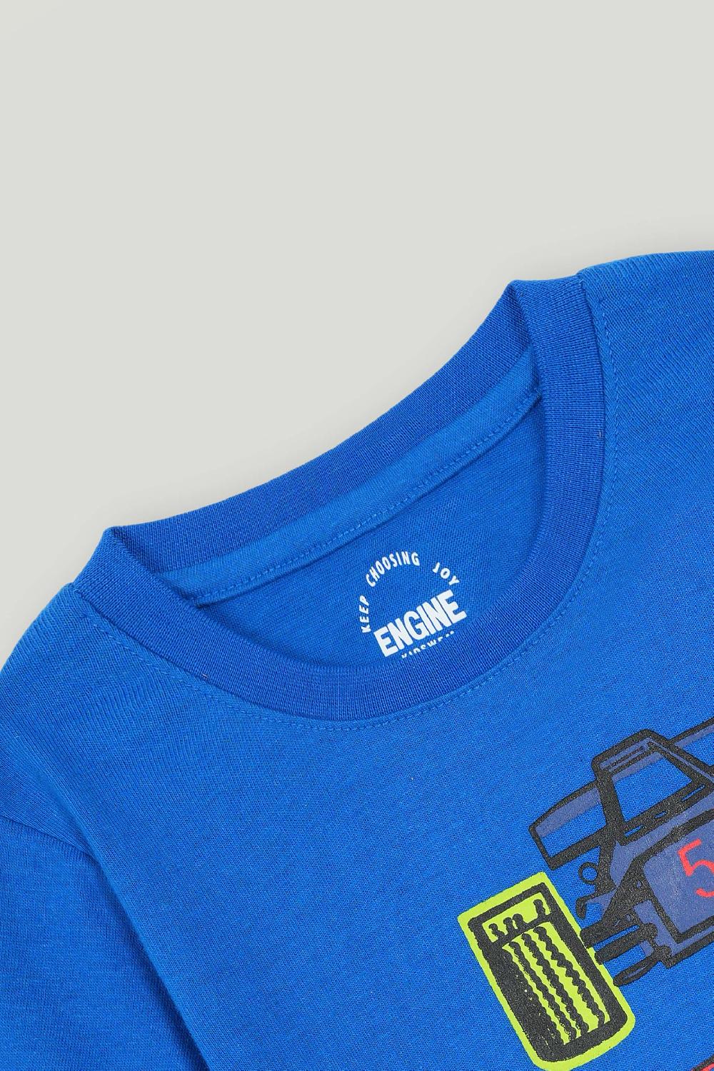 Engine Boys T Shirt VTT219-2YR-BLU