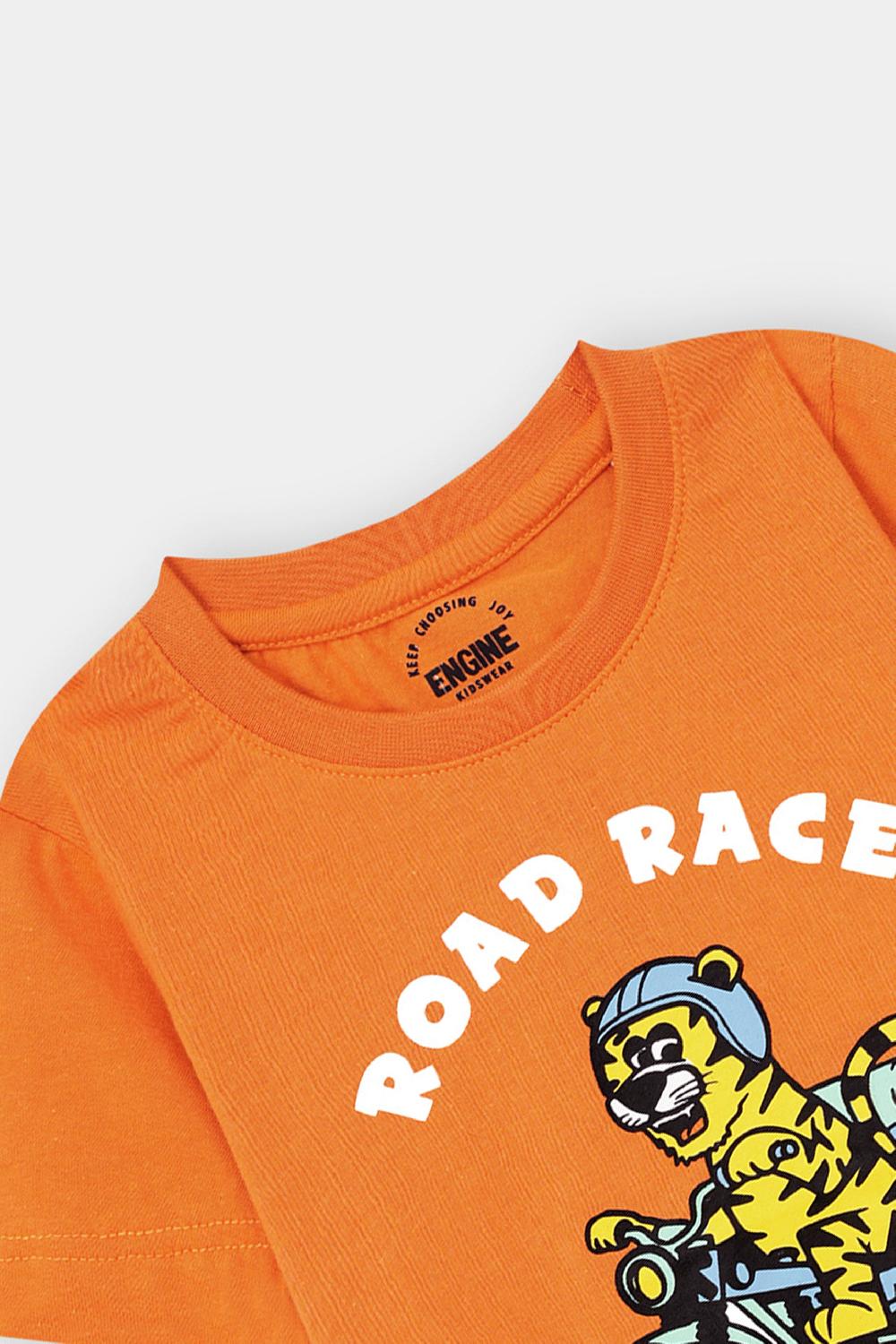 Engine Boys T Shirt VTT233-2YR-ORG