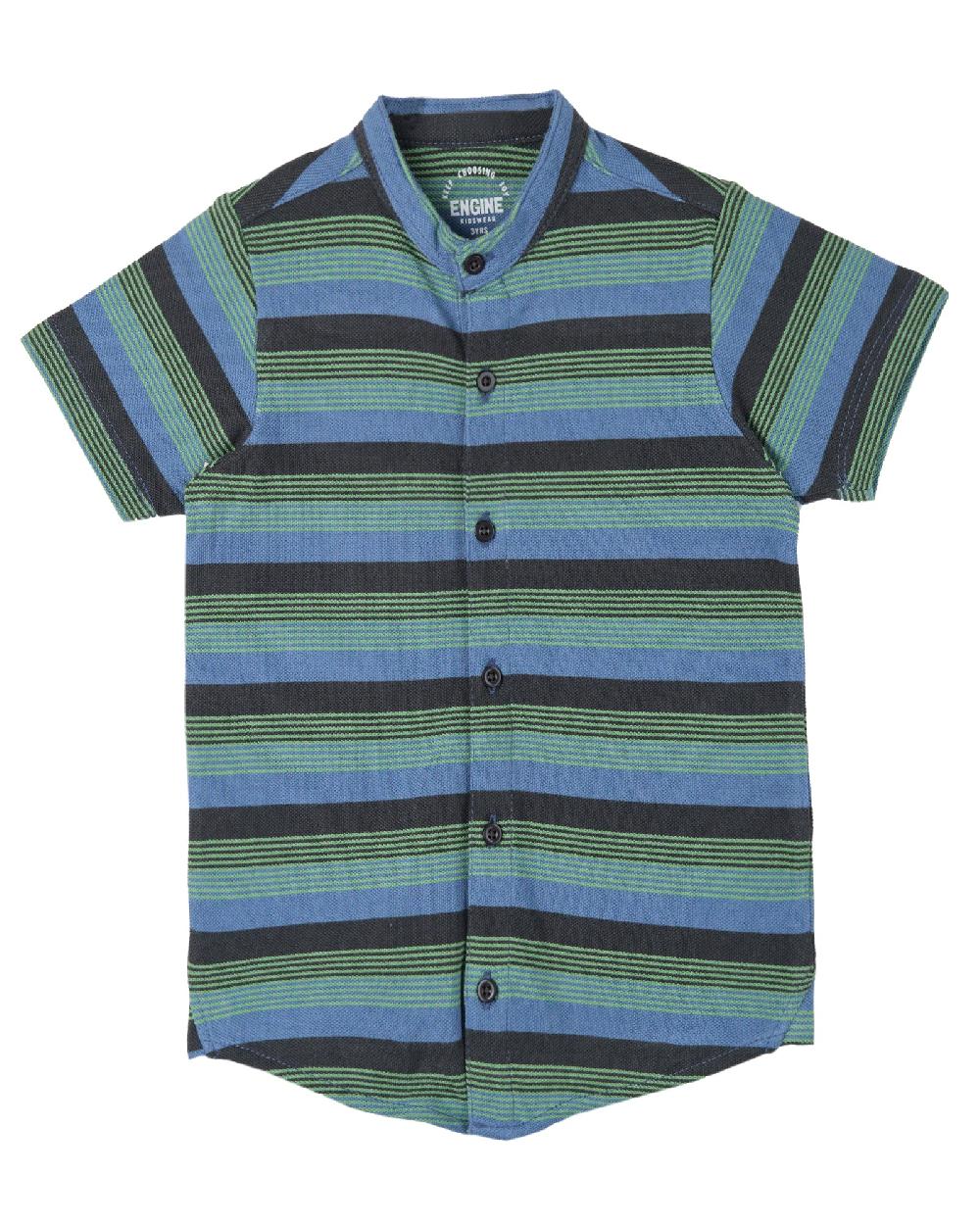 engine Boys Yarn Dyed Button Down VTT023-2YR-BLU