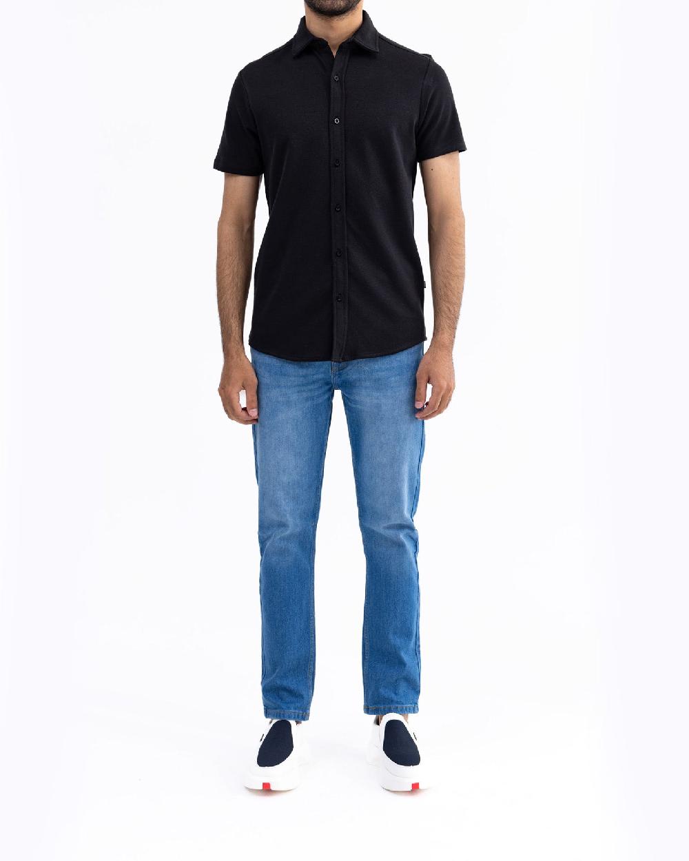 engine Button Down FT5005-00M-BLK