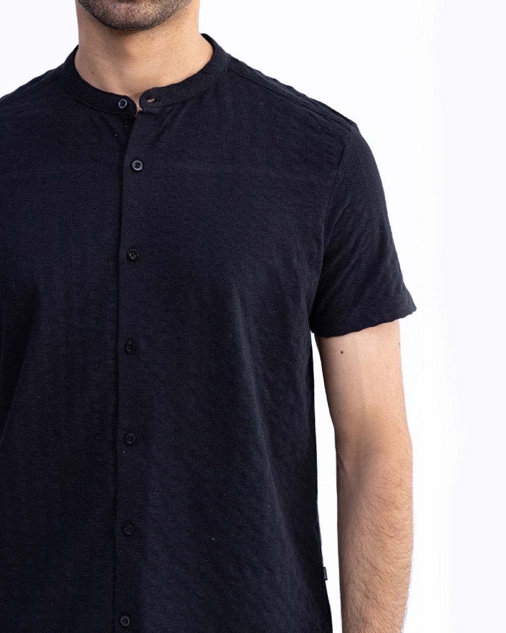 Engine Button Down FT5006-00L-BLK