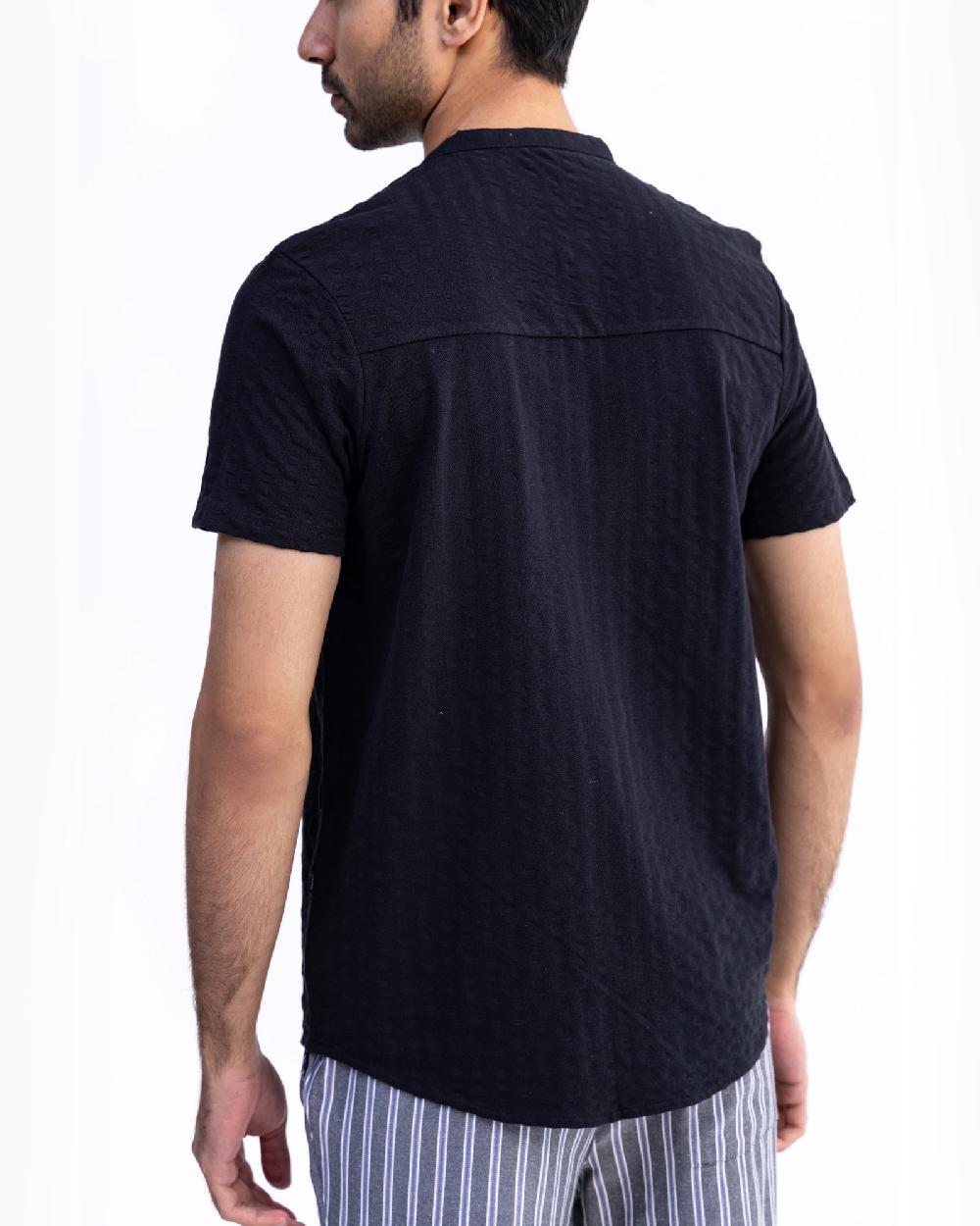 Engine Button Down FT5006-00L-BLK