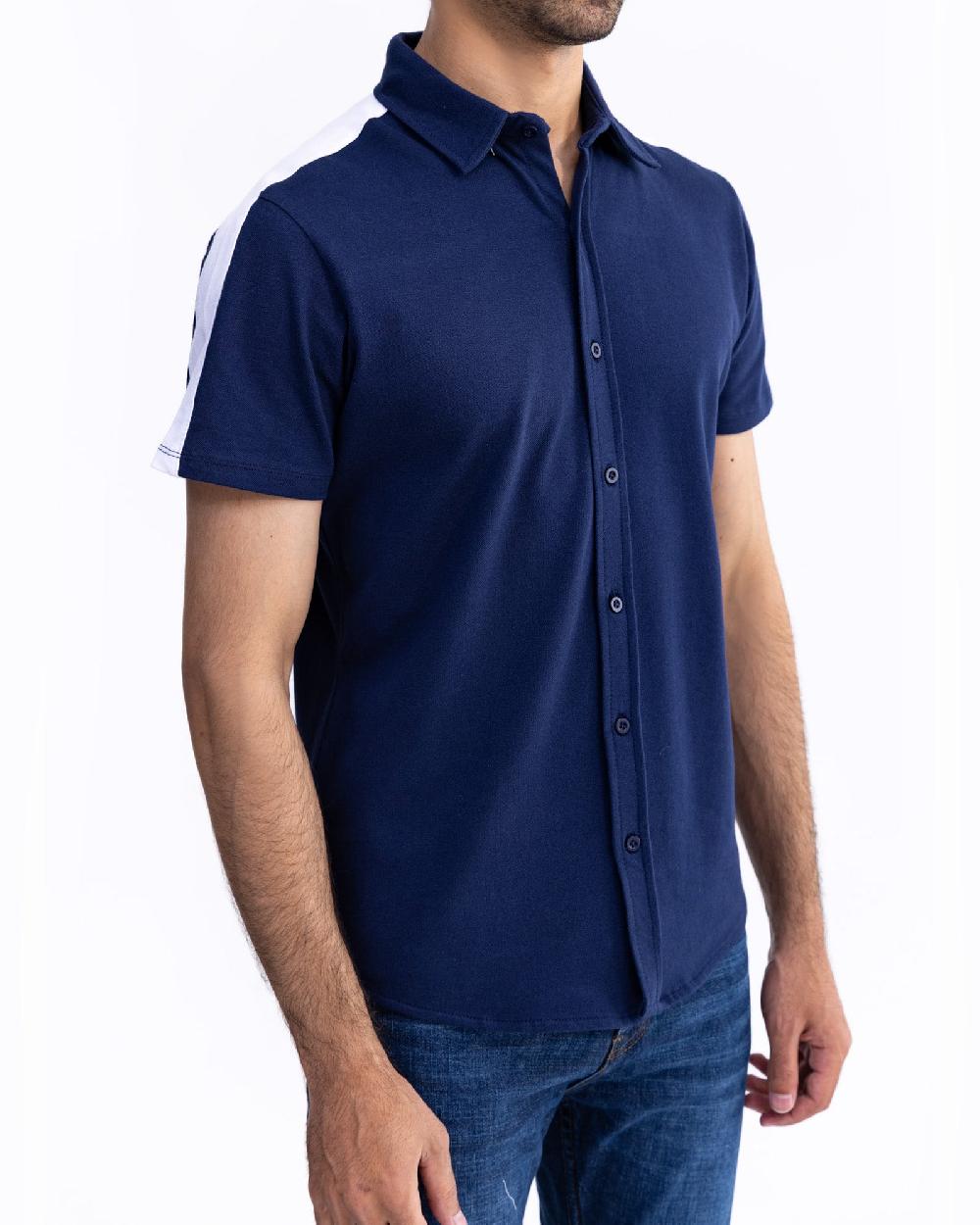 Engine Button Down FT5017-00L-NVY
