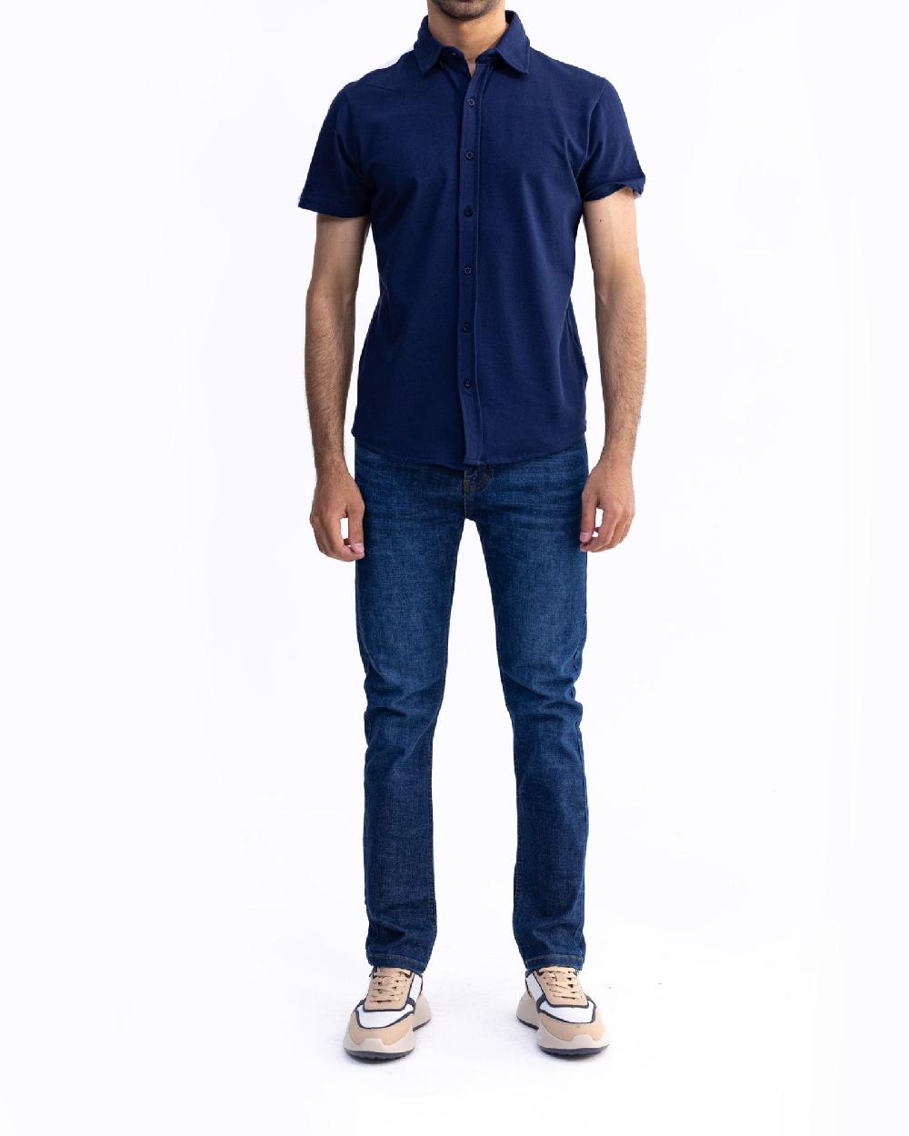 engine Button Down FT5017-00L-NVY