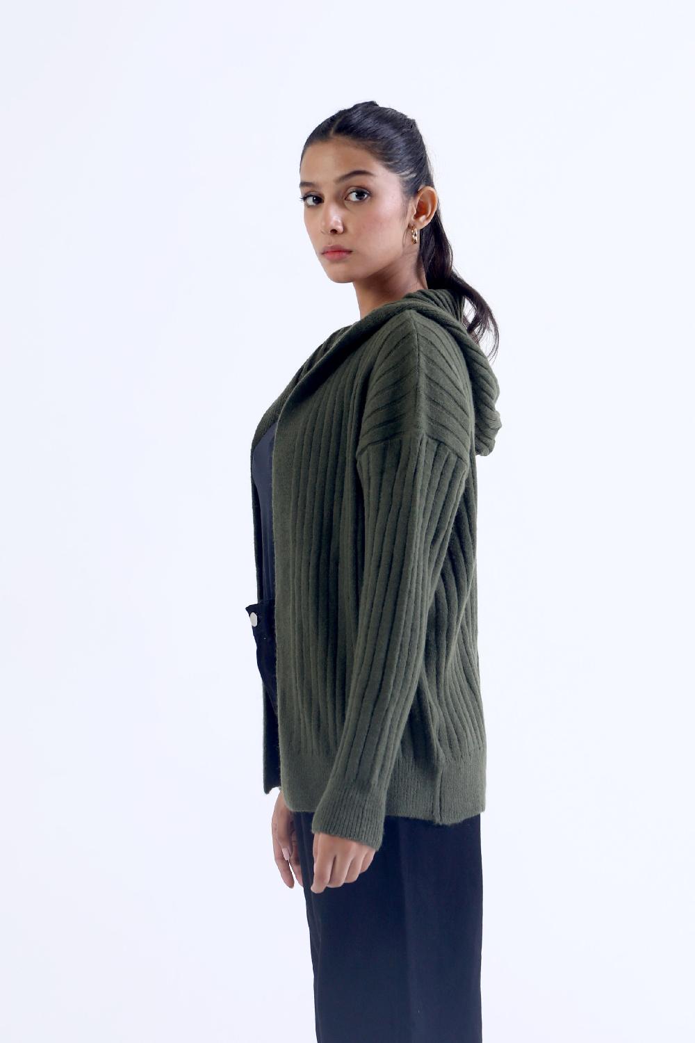 Engine Cardigan Sweater LX4020-00S-GRN