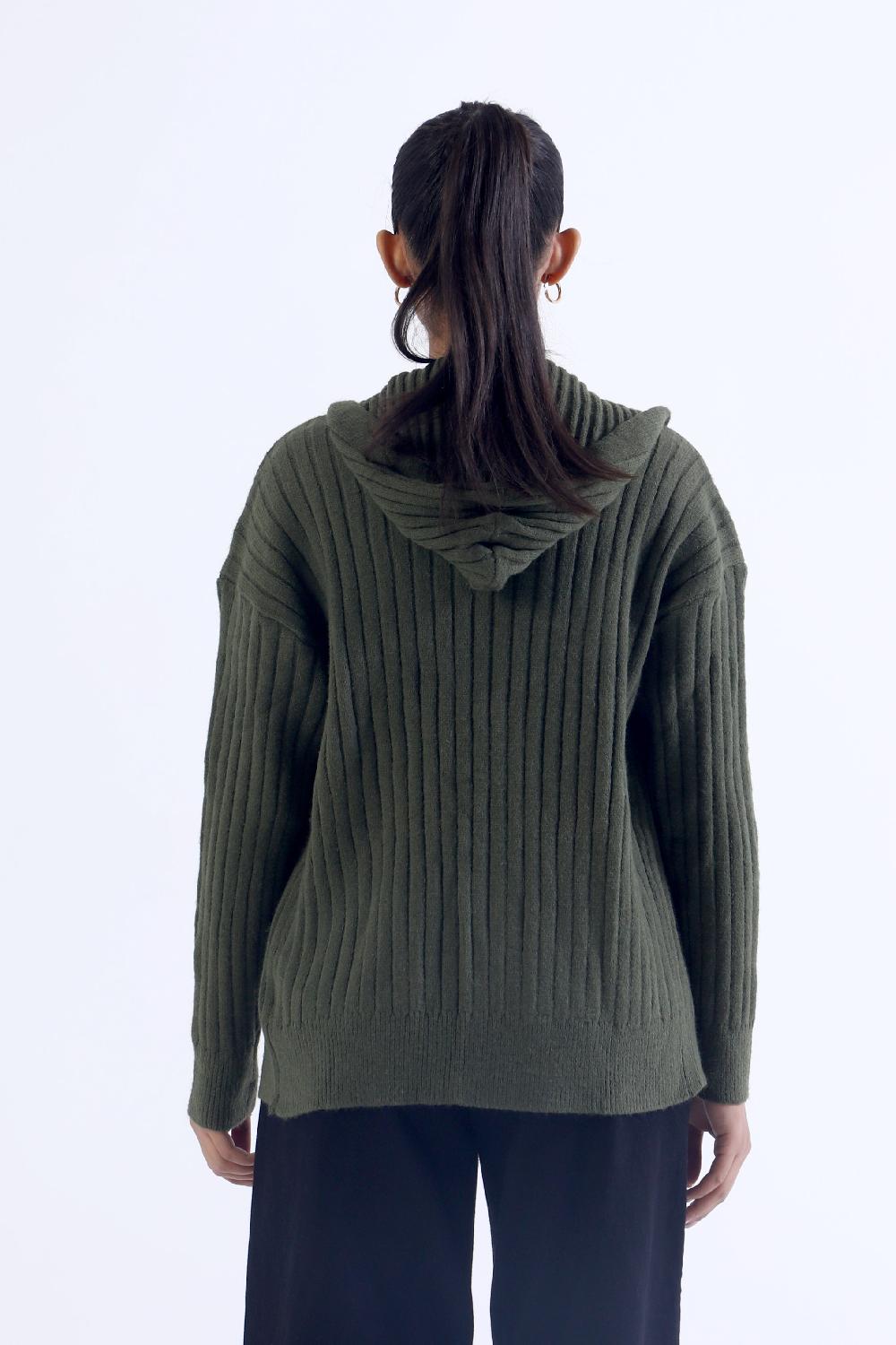 Engine Cardigan Sweater LX4020-00S-GRN