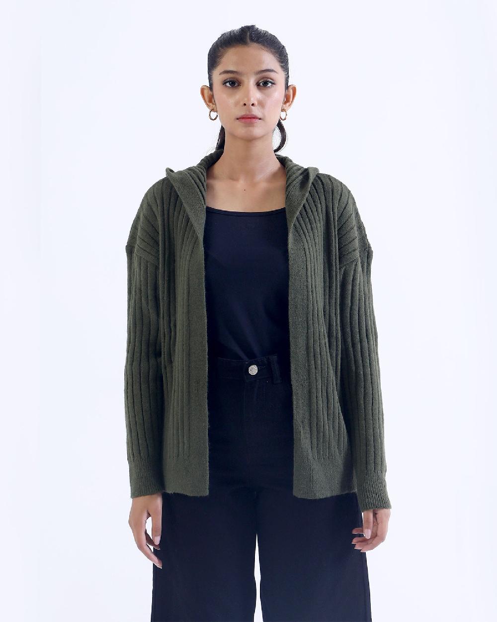 engine Cardigan Sweater LX4020-00S-GRN