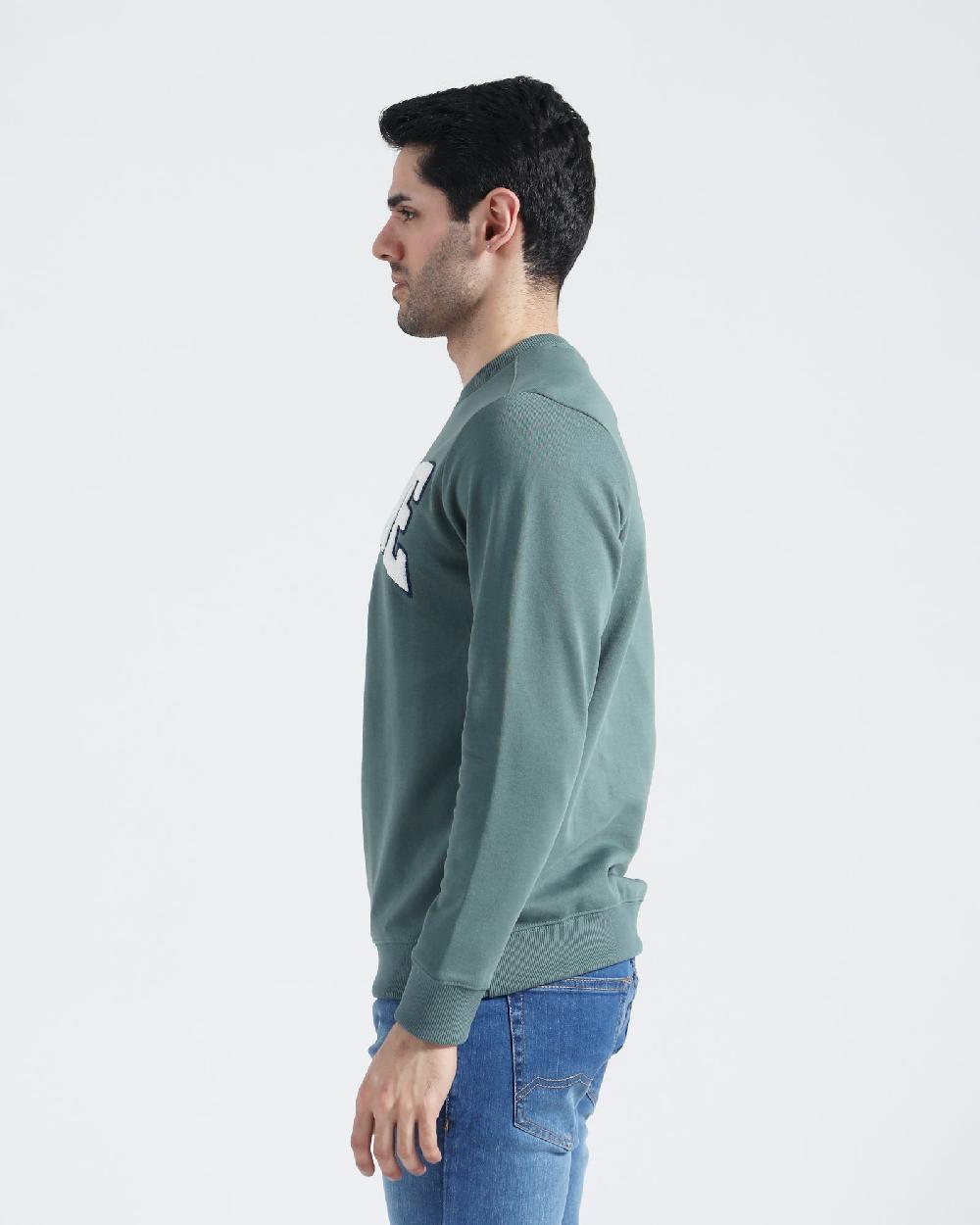 Engine Embroidery Sweat Shirt MT4204-00L-GRN