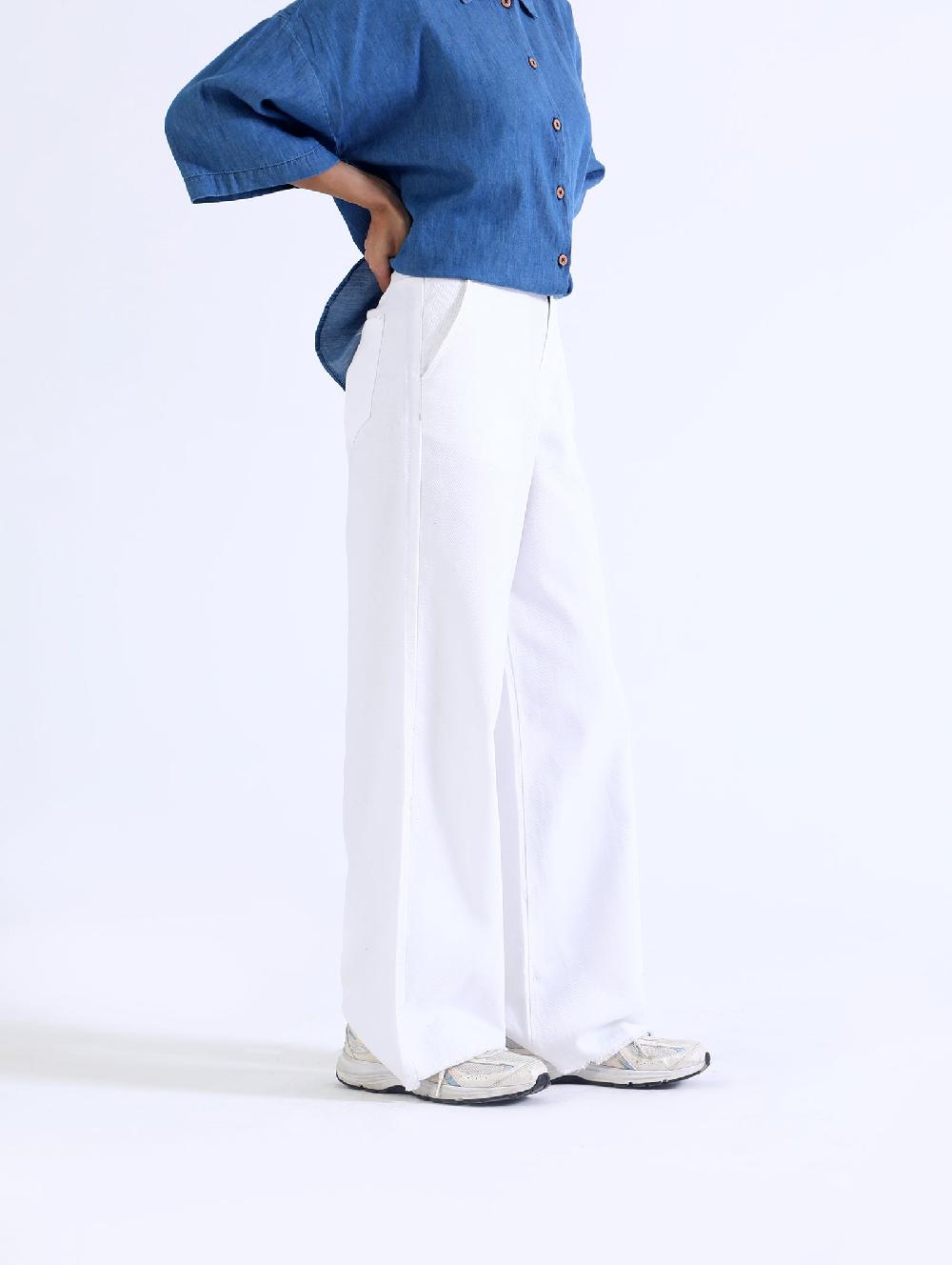 Engine Flared Full Length Pant LP4001-026-WHT