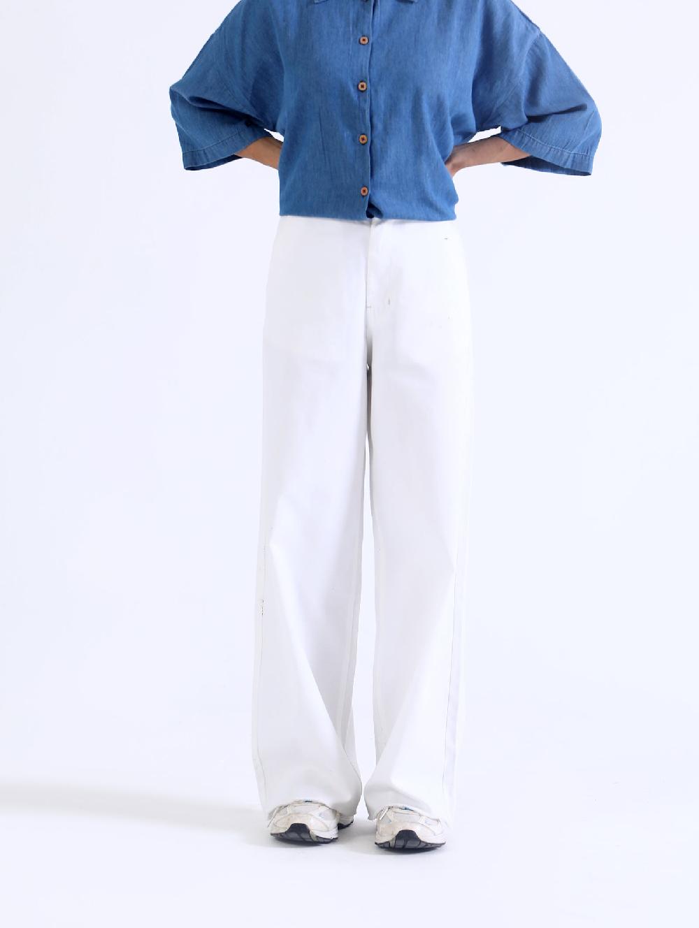 engine Flared Full Length Pant LP4001-026-WHT