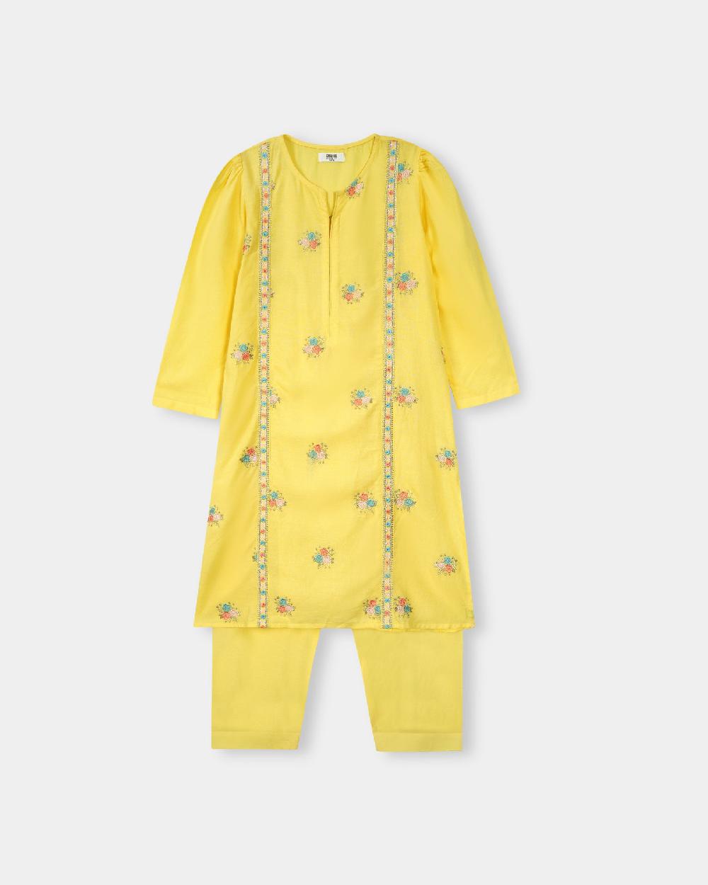 engine Girls 2Pc Suit EKS020-506-YEL