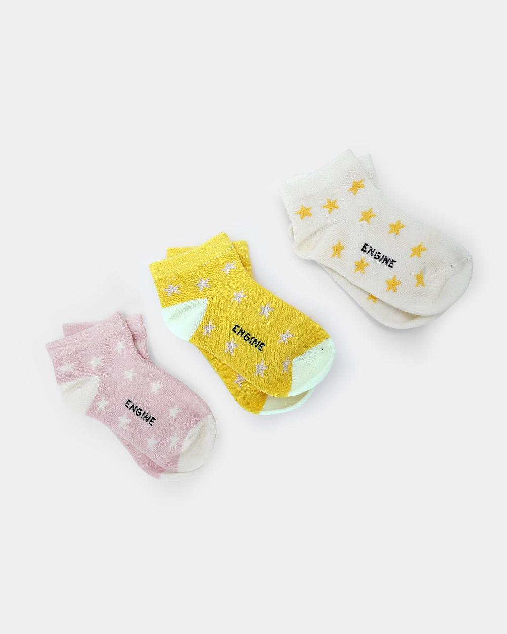 Engine Girls Ankle Socks KSK025-K10-Mix