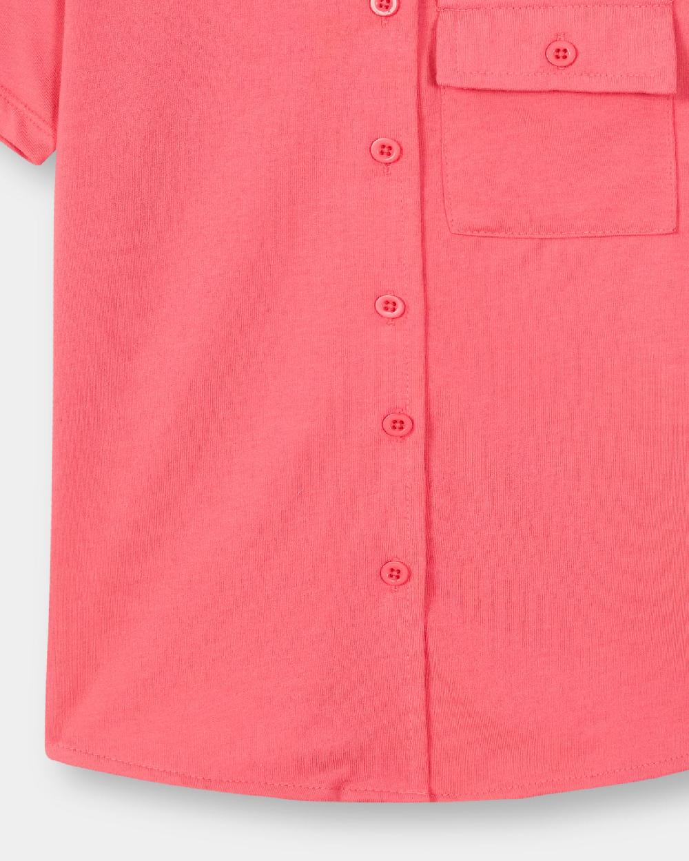 Engine Girls Button Down VKT095-506-PNK