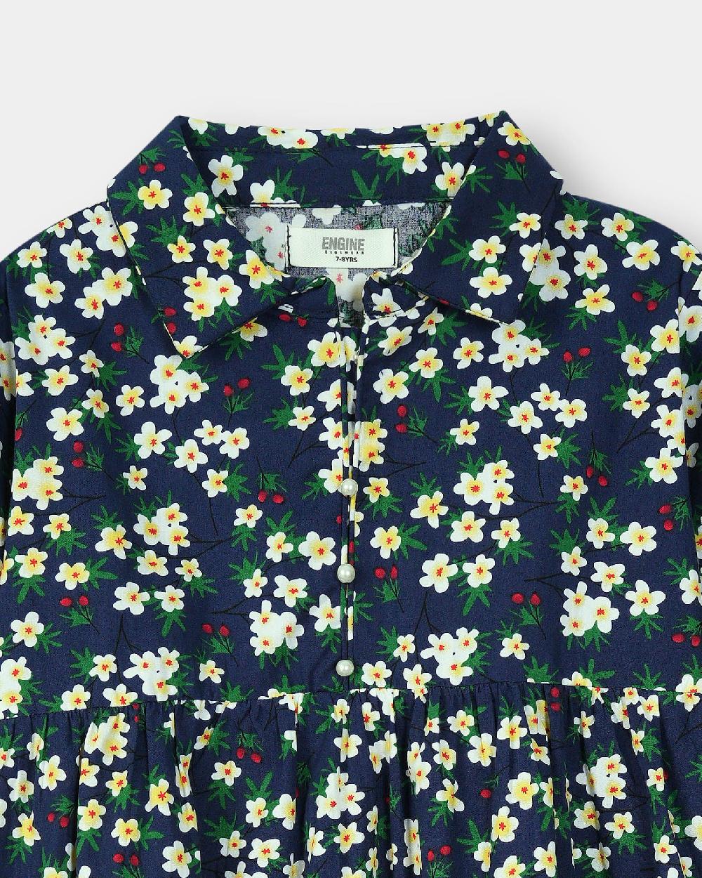 Engine Girls Dress KK5007-K02-NVY