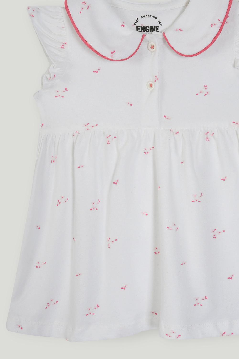 Engine Girls Dress VIT157-I02-WHT