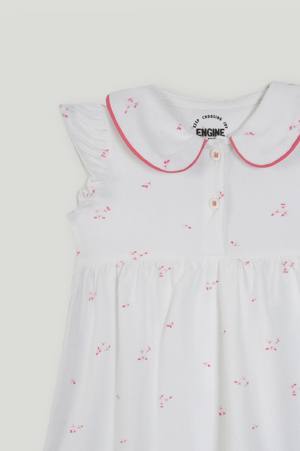 Engine Girls Dress VIT157-I02-WHT