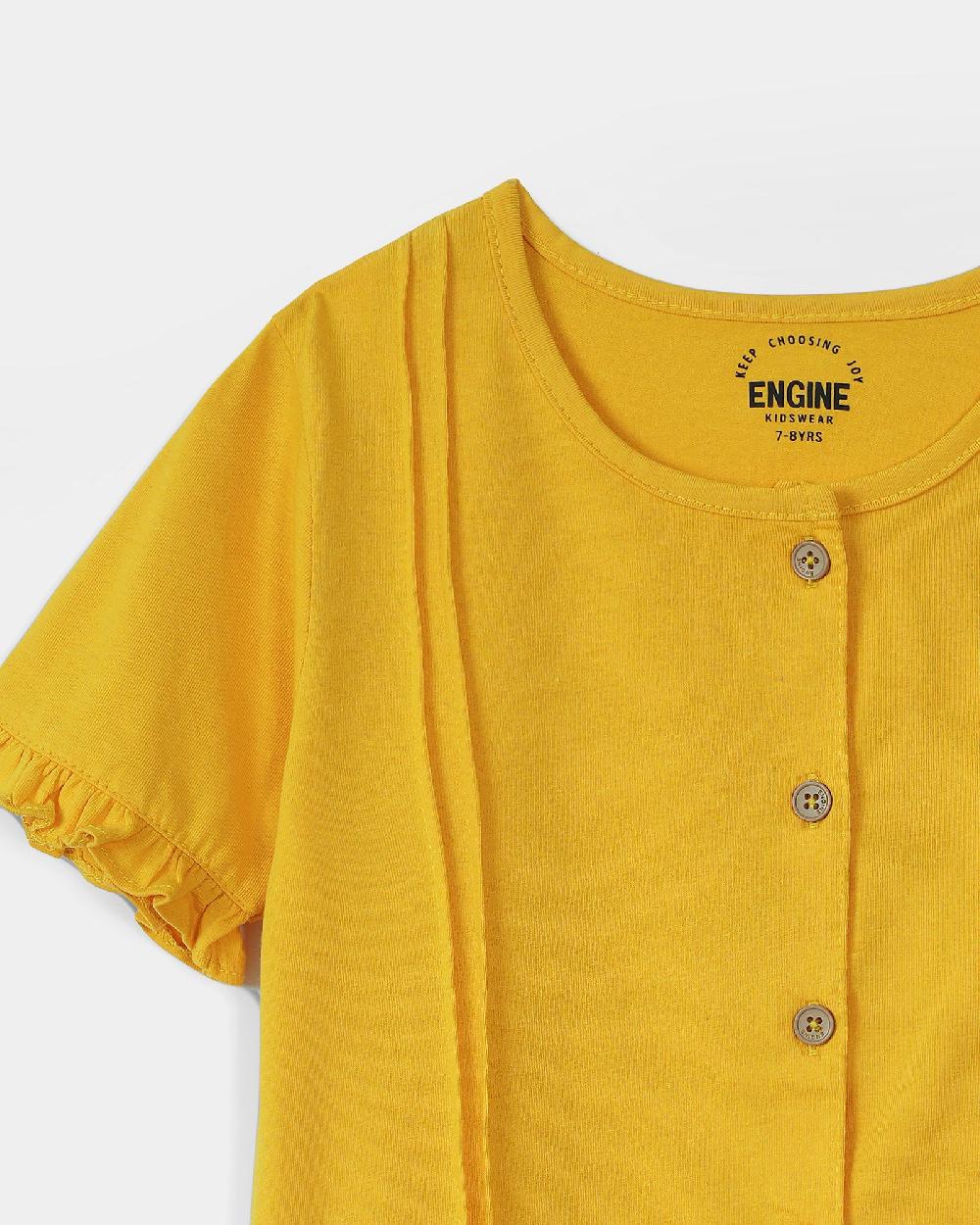 Engine Girls Dress VKT160-K04-YEL