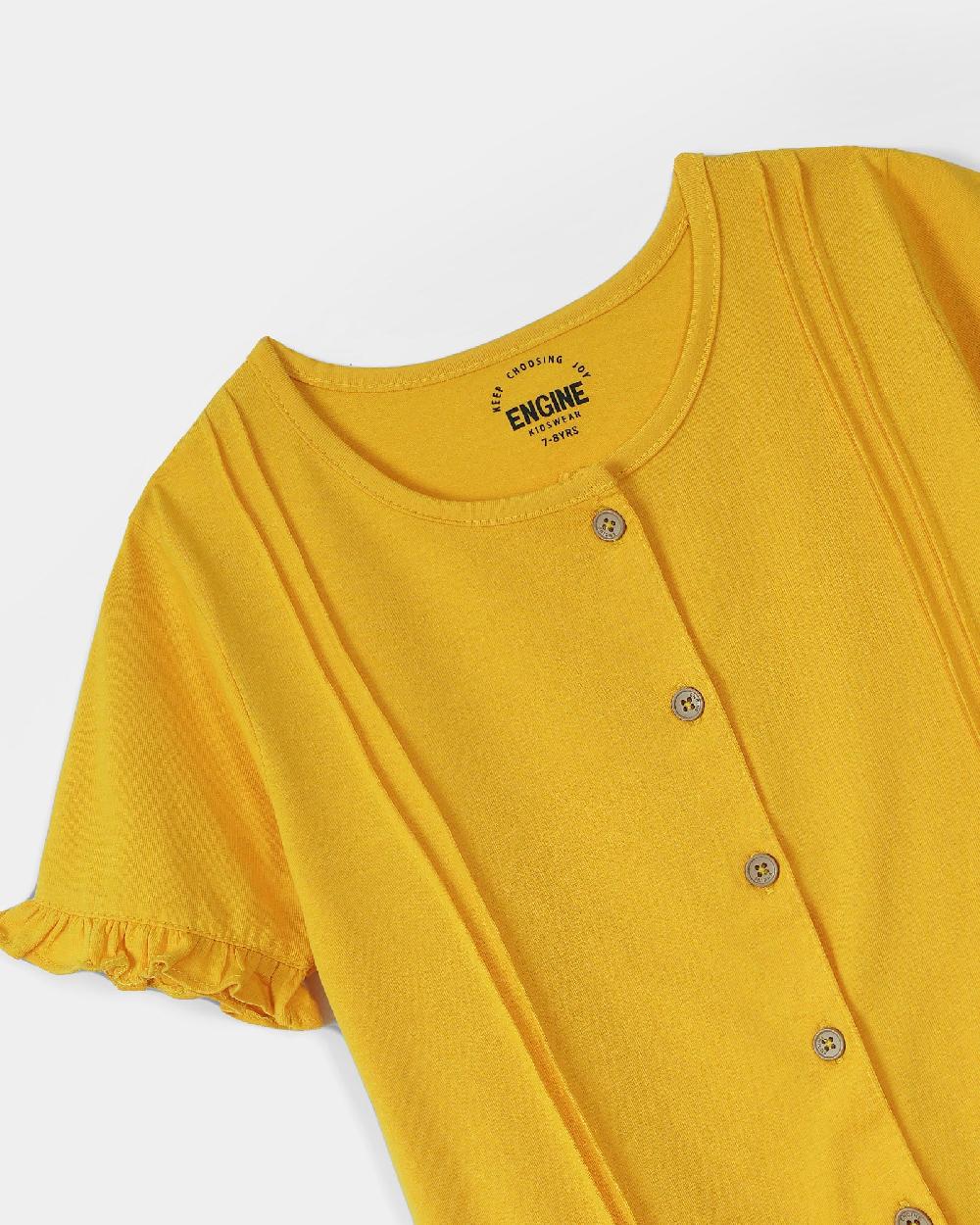 Engine Girls Dress VKT160-K04-YEL