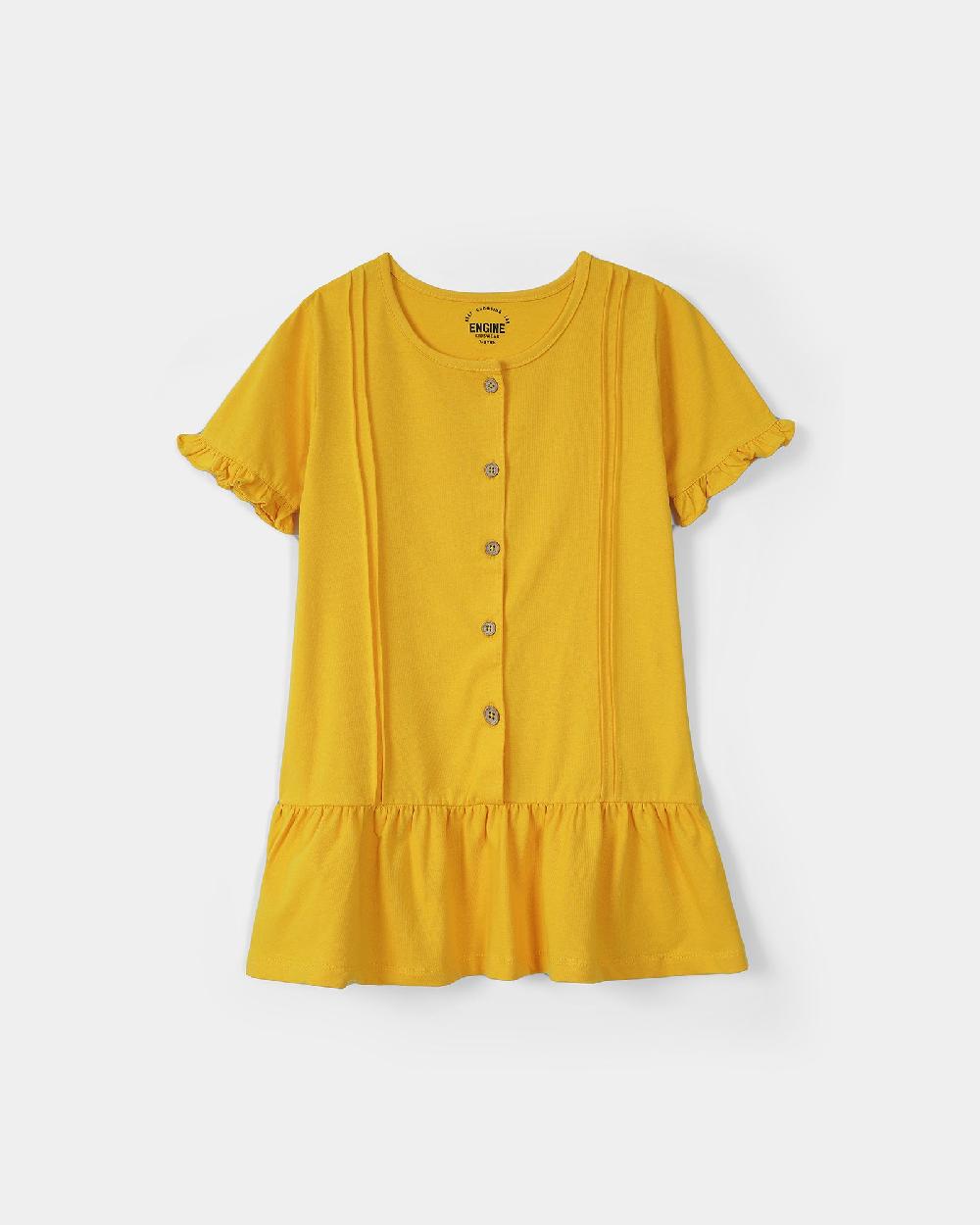 engine Girls Dress VKT160-K04-YEL