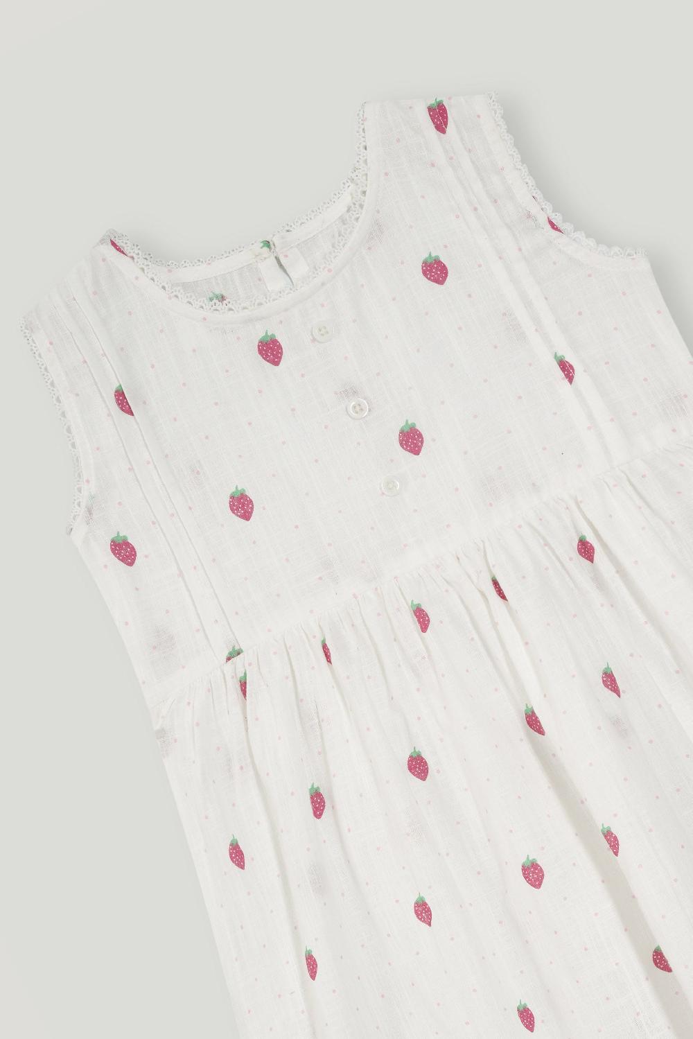 Engine Girls Dress VTW062-3YR-WHT