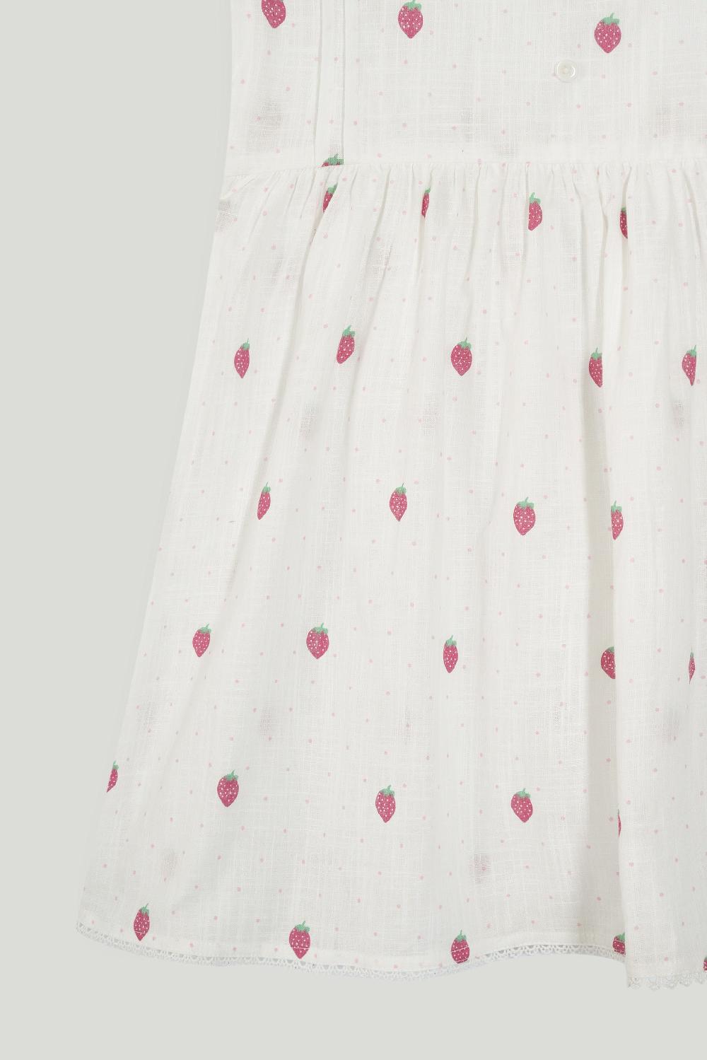 Engine Girls Dress VTW062-3YR-WHT