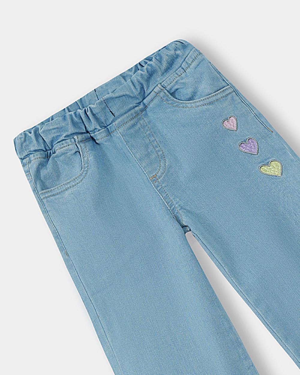 Engine Girls Flared Denim KD4013-506-LBL