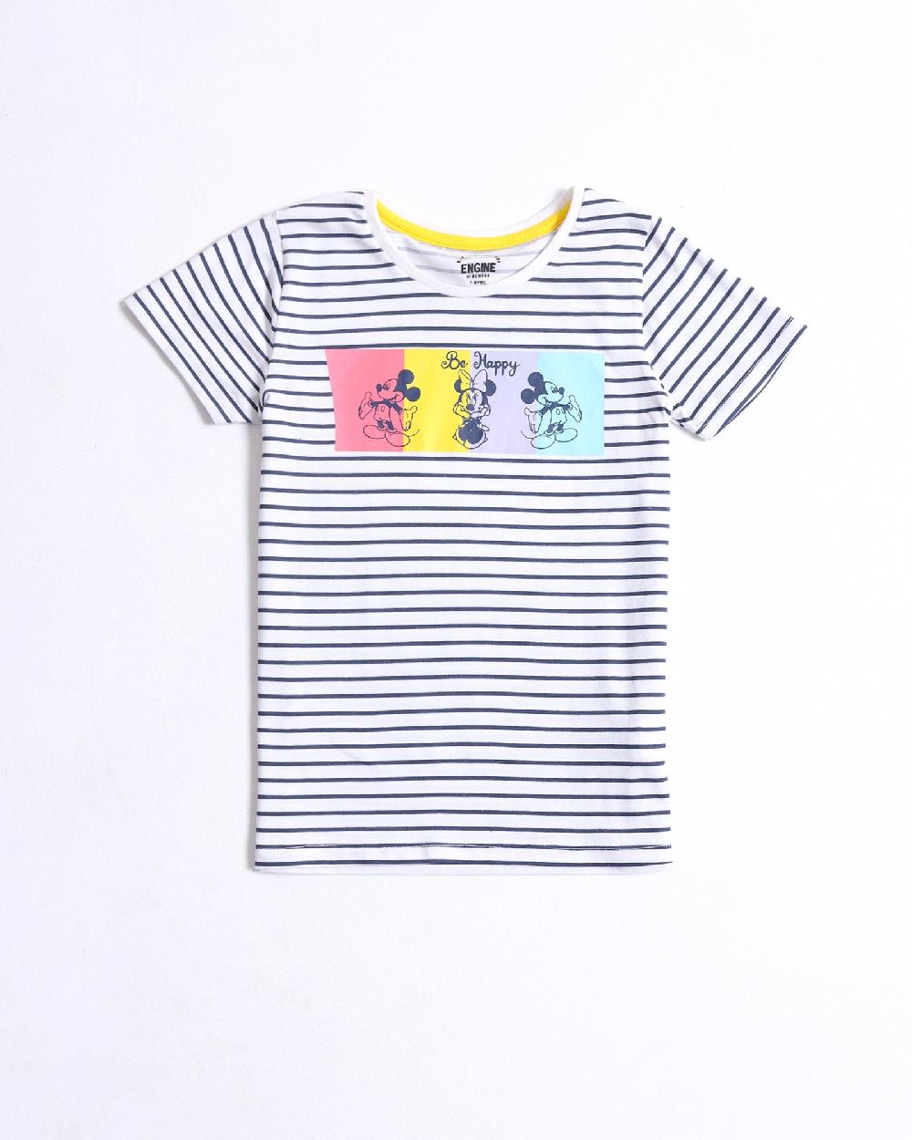 engine Girls Graphic T-Shirt KT4077-K04-WHT