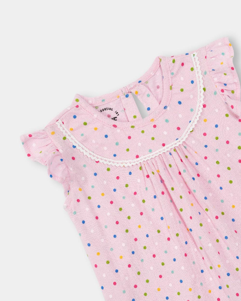 Engine Girls Printed Top IT4059-I02-PNK