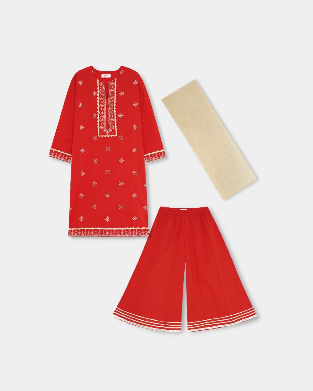 engine Girls Suit KE5010-506-RED