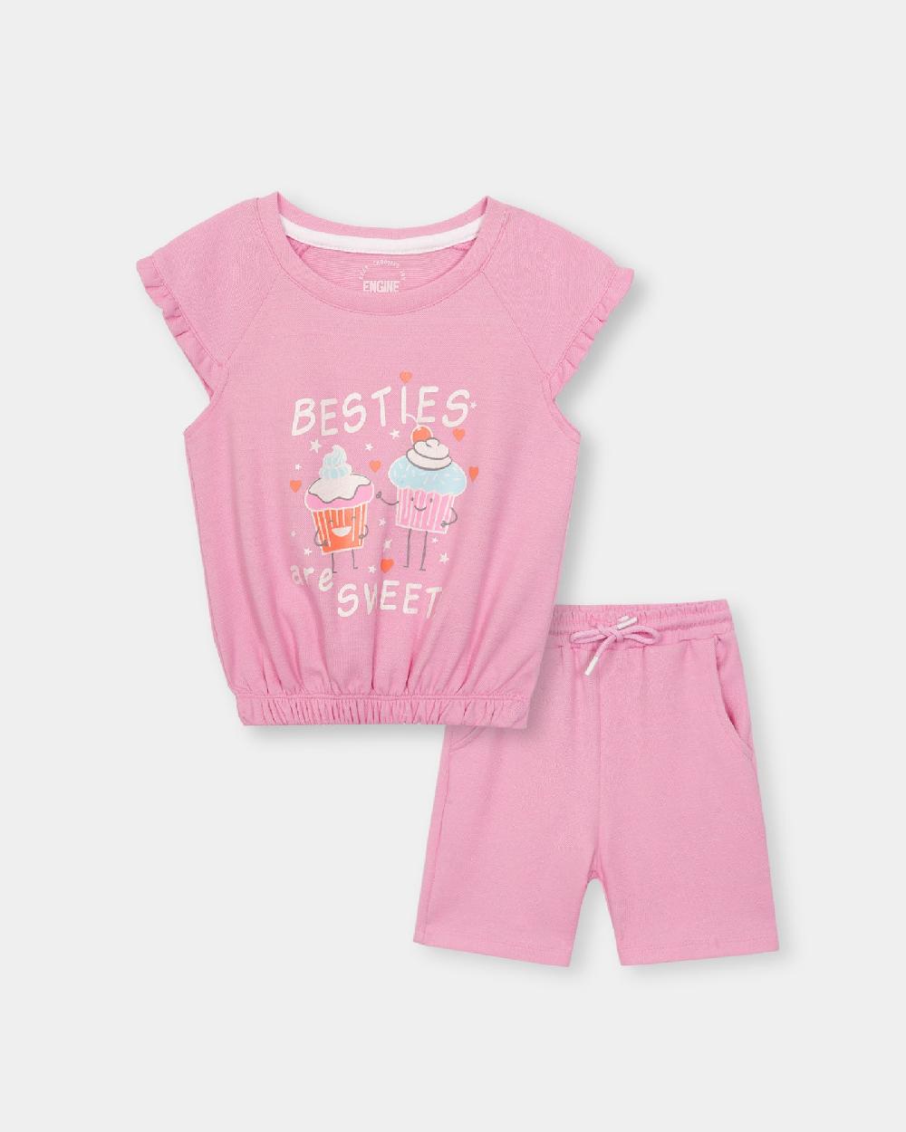 engine Girls Suit TE5009-2YR-PNK