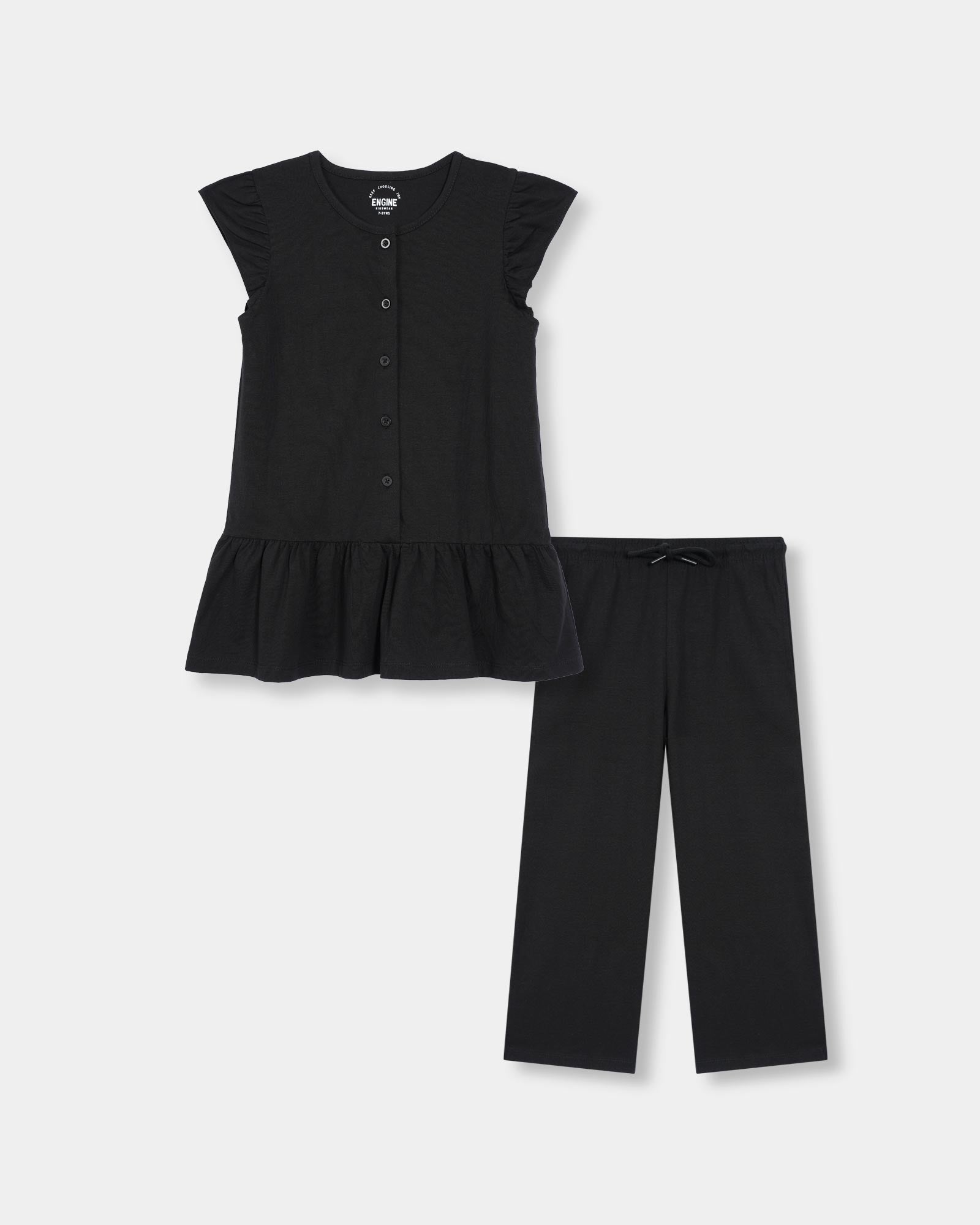 engine Girls Suit VKE034-506-BLK