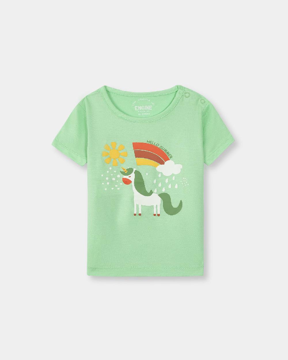 engine Girls T Shirt IT5006-I02-GRN