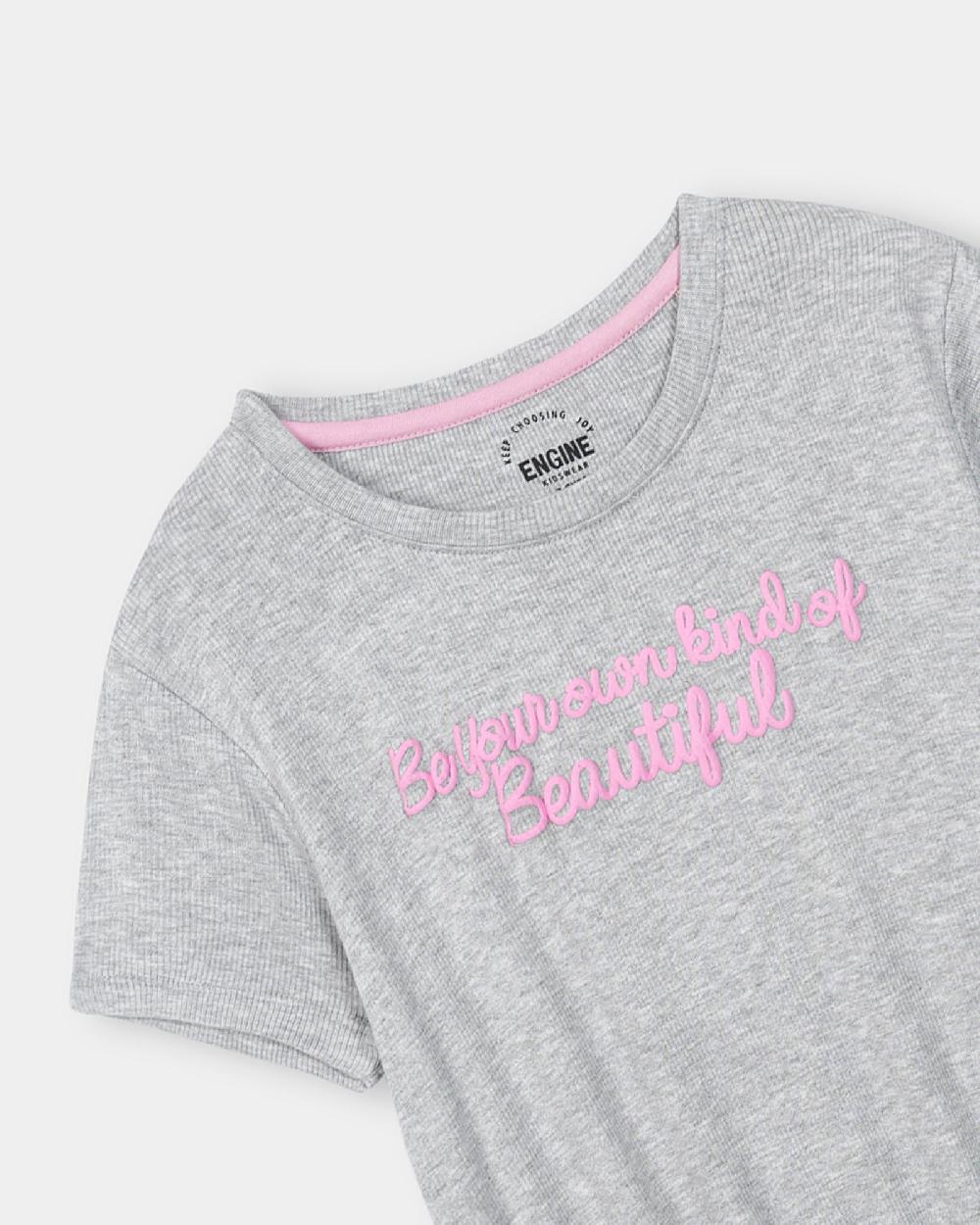 Engine Girls T Shirt KT5009-K04-GRY