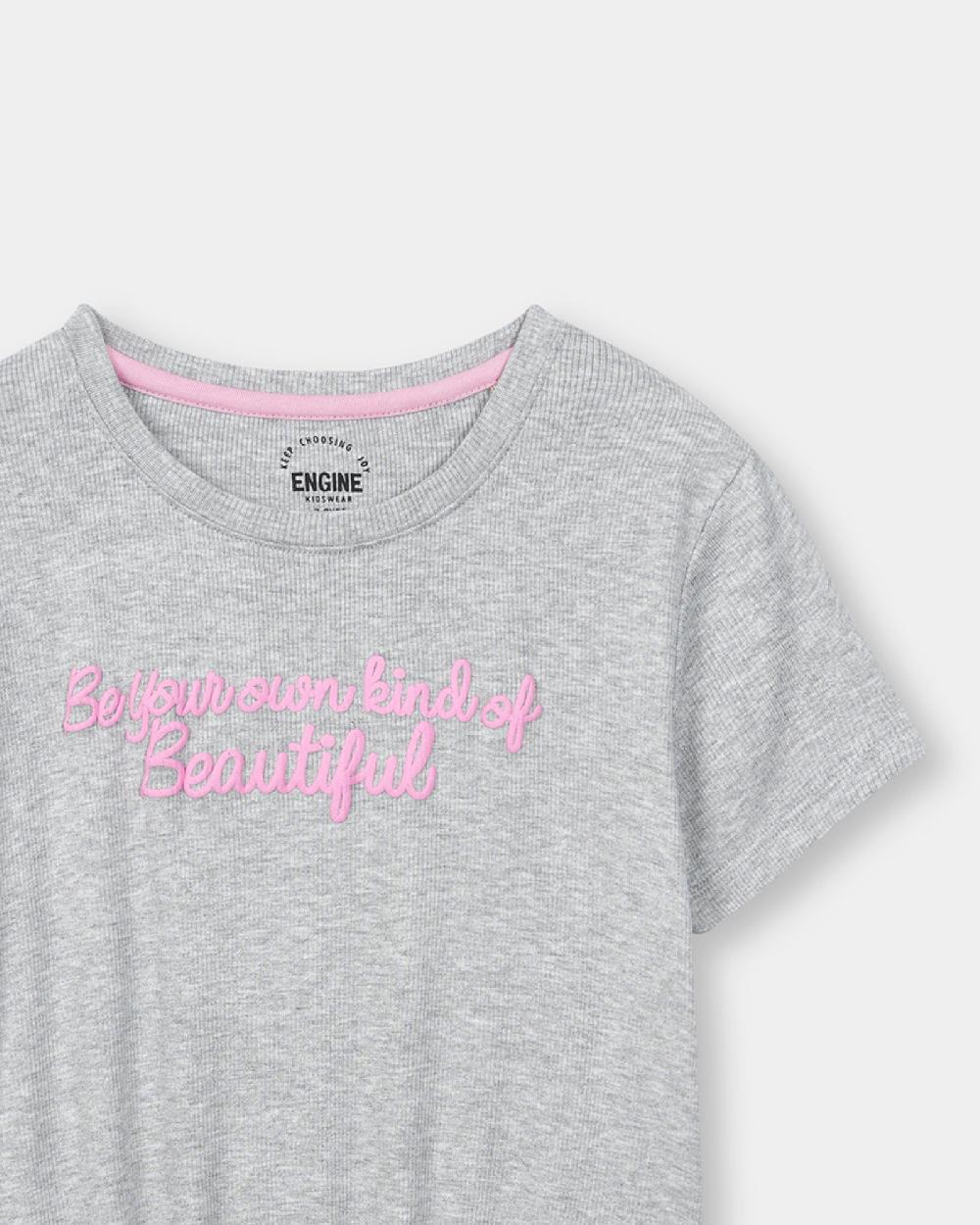 Engine Girls T Shirt KT5009-K04-GRY