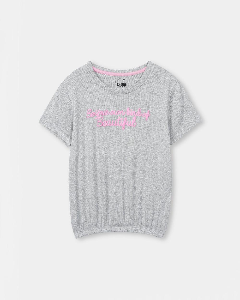 engine Girls T Shirt KT5009-K04-GRY
