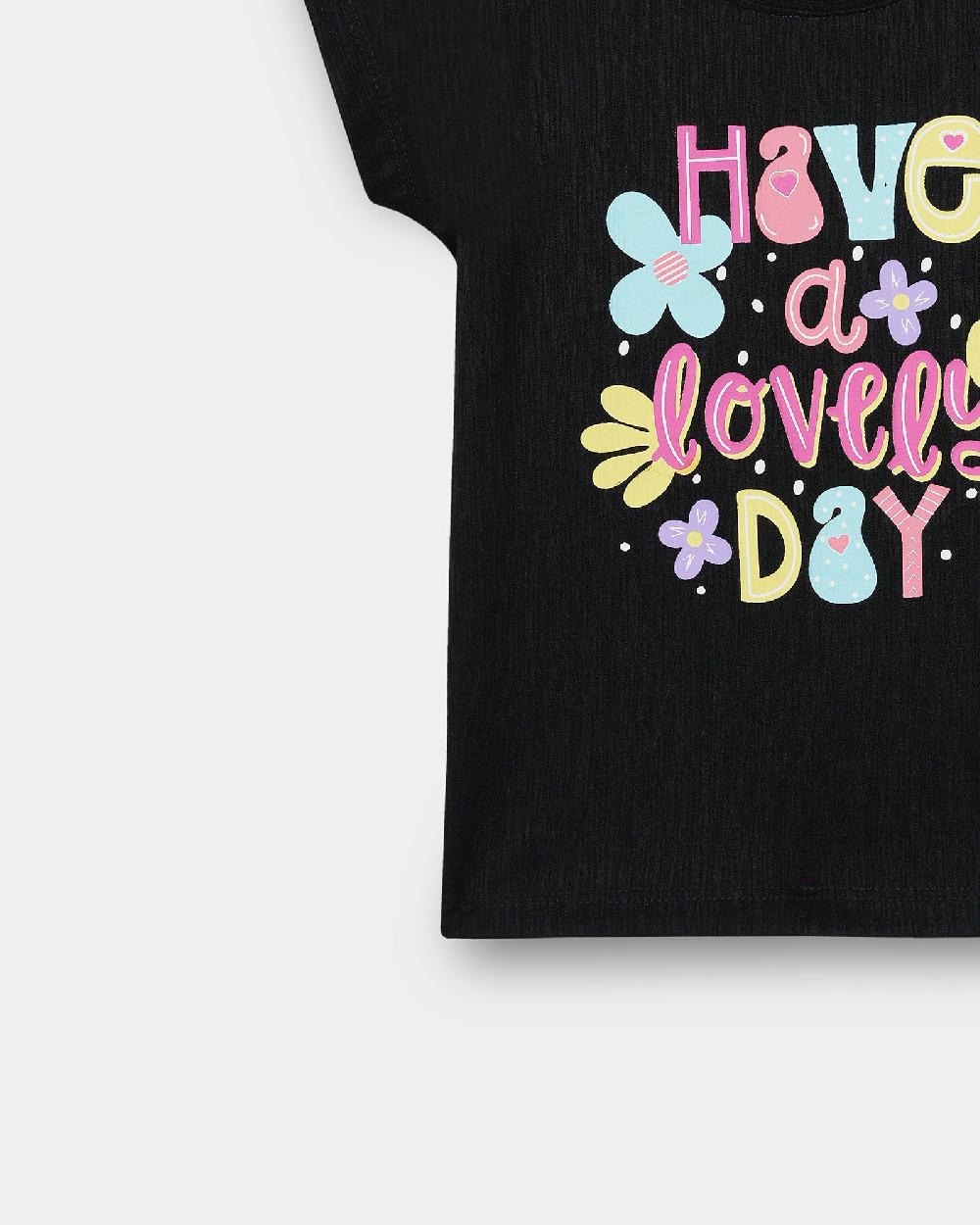 Engine Girls T Shirt TT5008-3YR-BLK