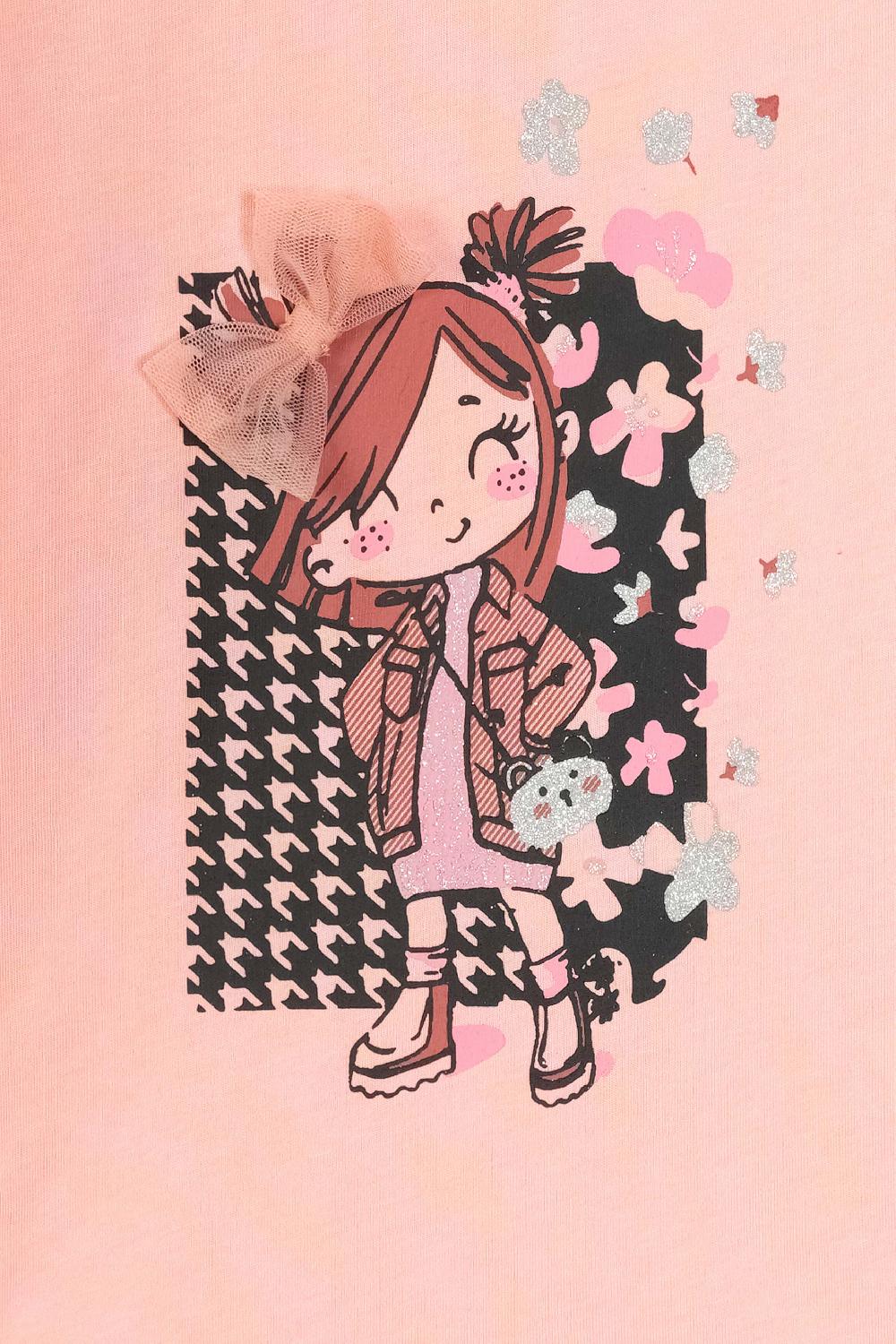 Engine Girls T Shirt TT5075-2YR-PCH