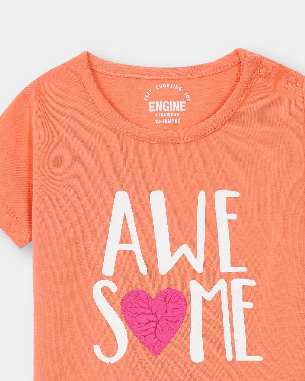 Engine Girls T Shirt VIT080-I02-PCH
