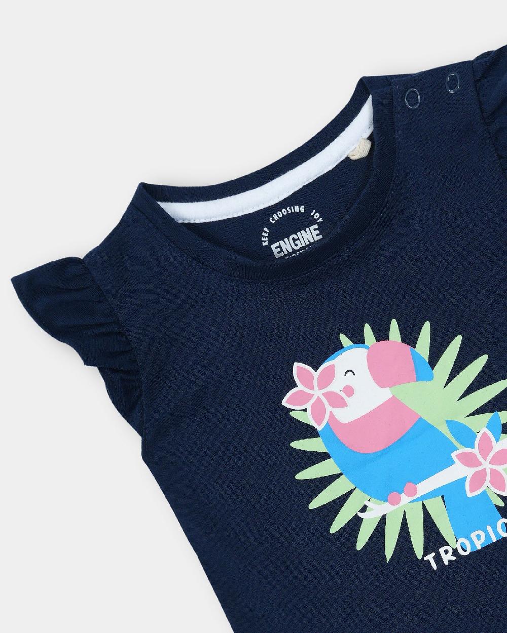 Engine Girls T Shirt VIT103-I03-NVY