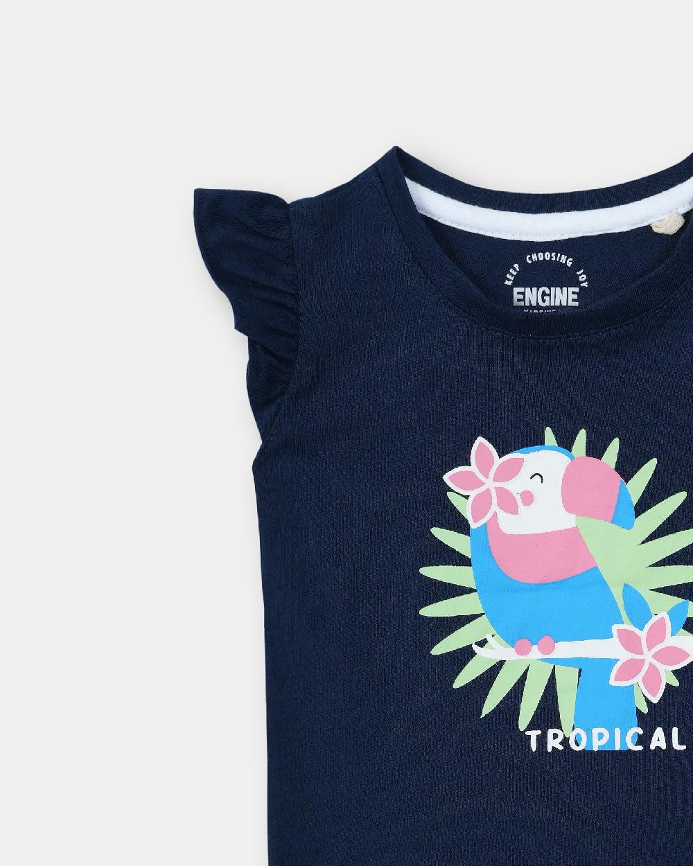 Engine Girls T Shirt VIT103-I03-NVY