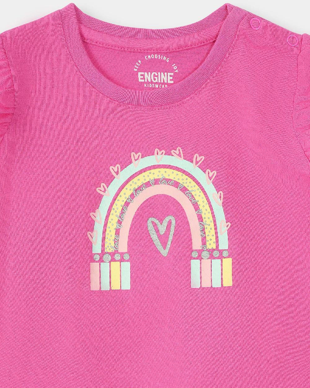 Engine Girls T Shirt VIT135-I02-PNK