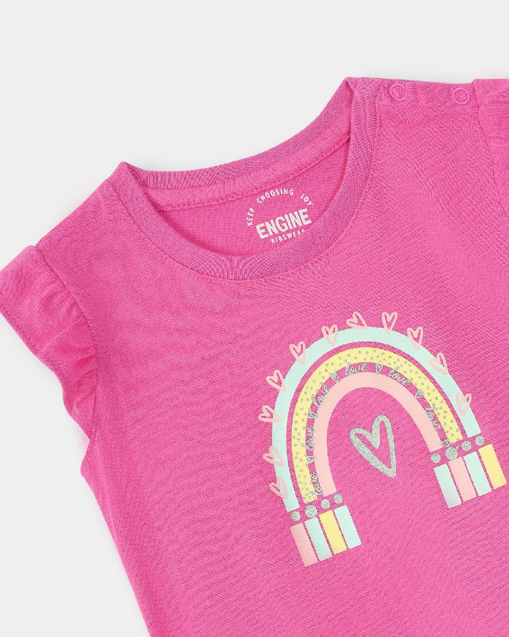 Engine Girls T Shirt VIT135-I02-PNK