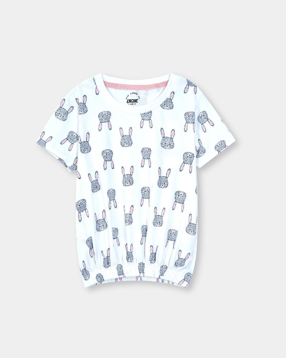 engine Girls T Shirt VKT120-K04-WHT
