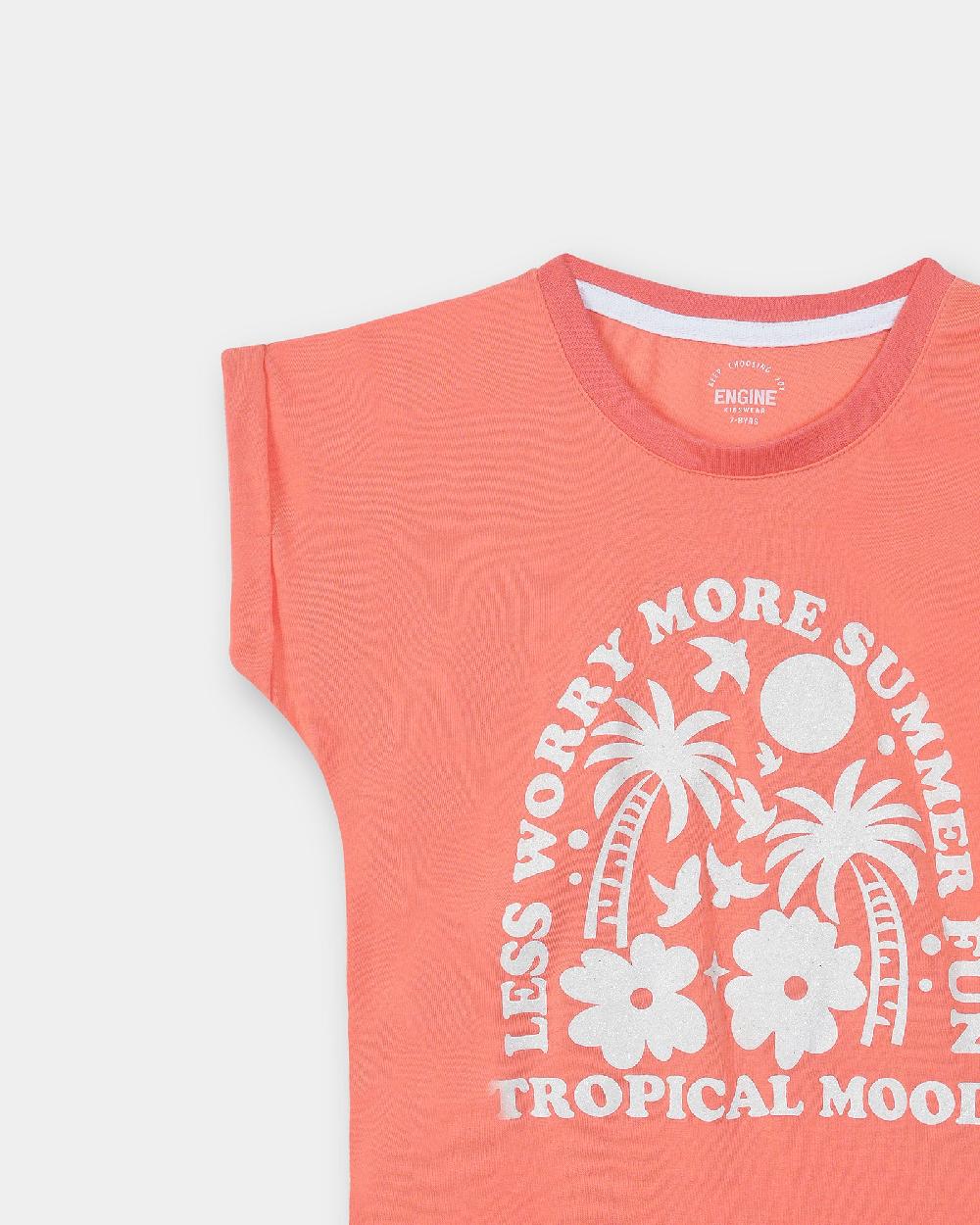 Engine Girls T Shirt VKT131-506-PCH